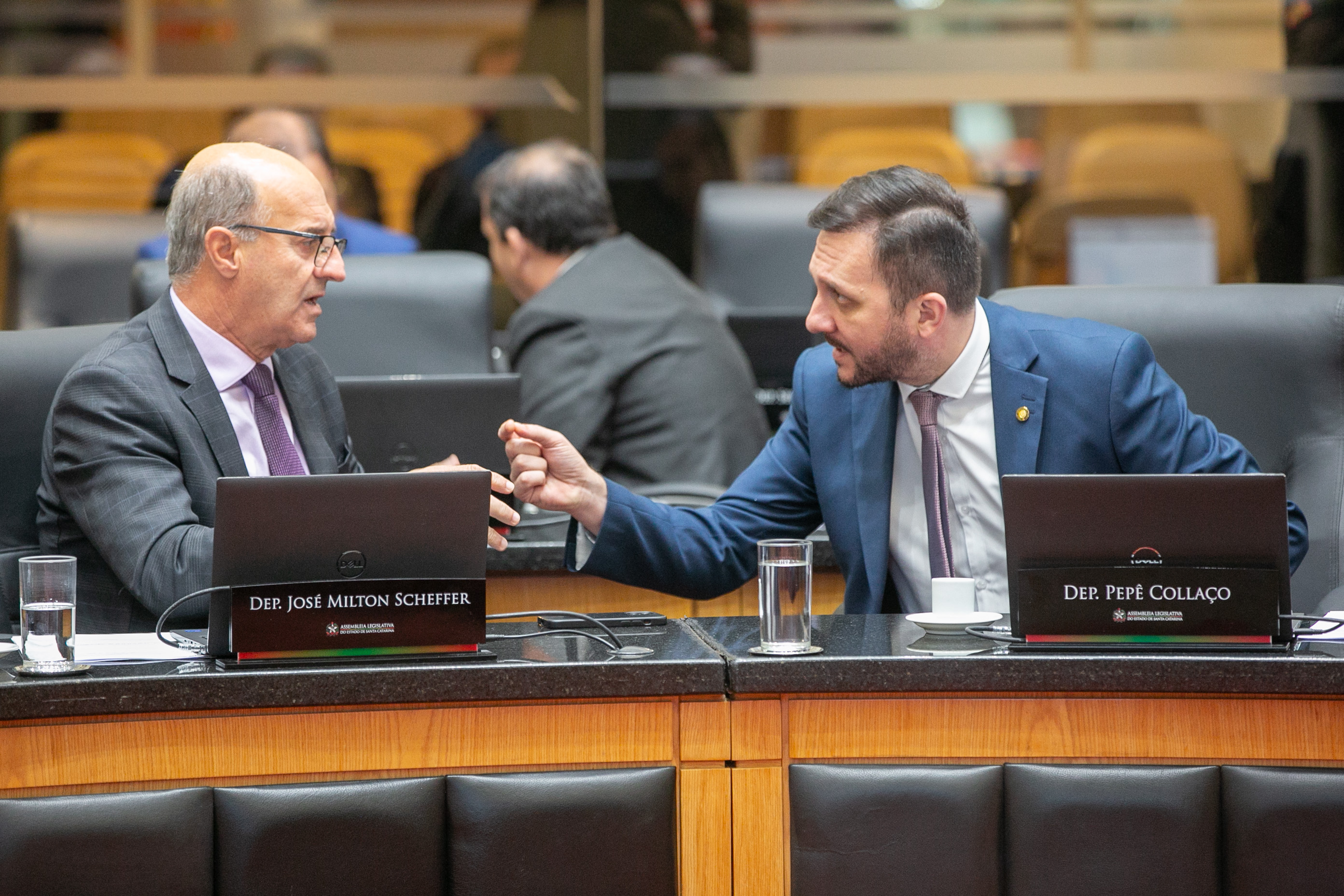 Deputado José Milton Scheffer (PP) e Deputado Pepê Collaço (PP)