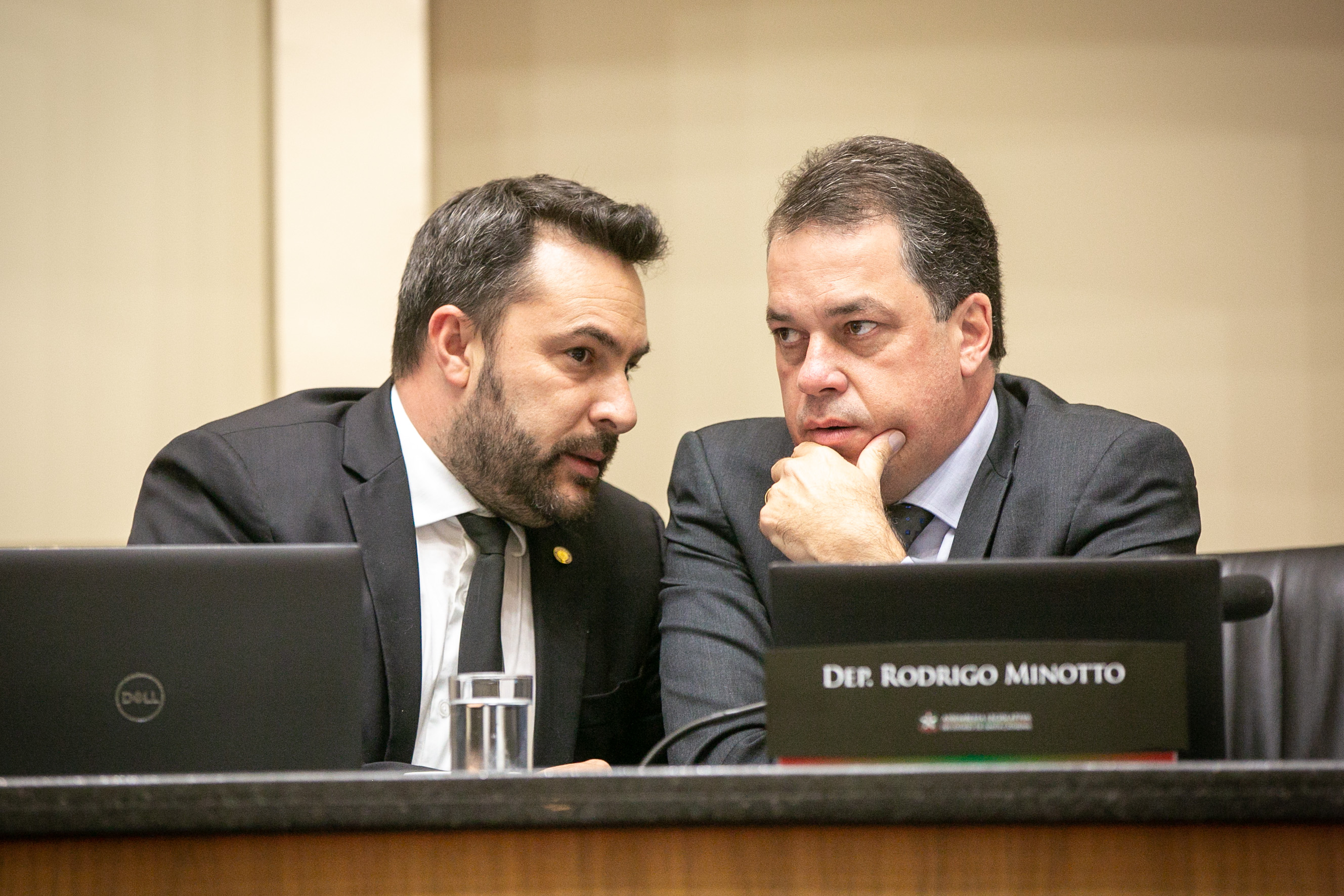 Deputado Marcius Machado (PL) e Deputado Rodrigo Minotto (PDT)