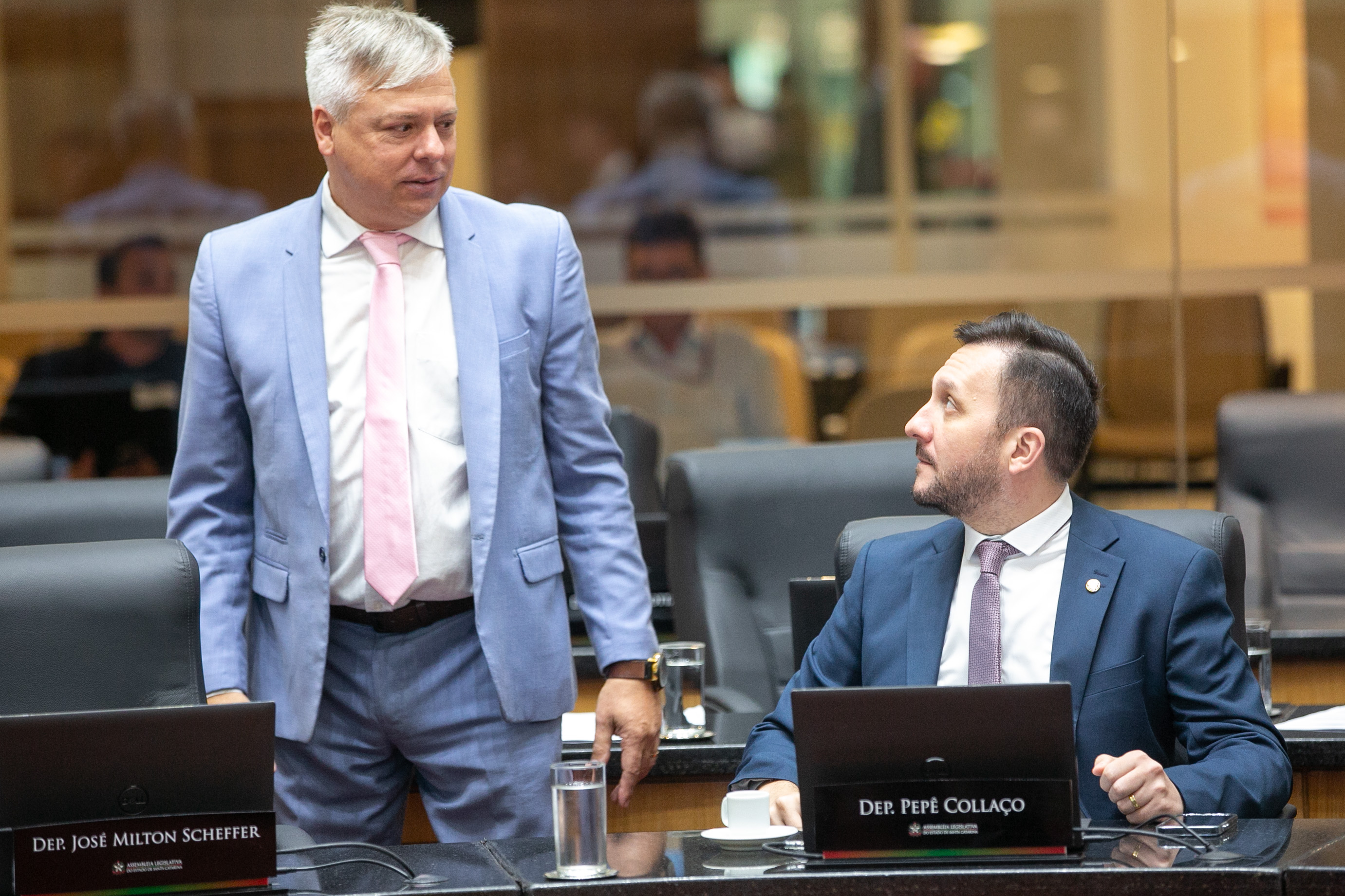 Deputado Fabiano da Luz (PT) e Deputado Pepê Collaço (PP)