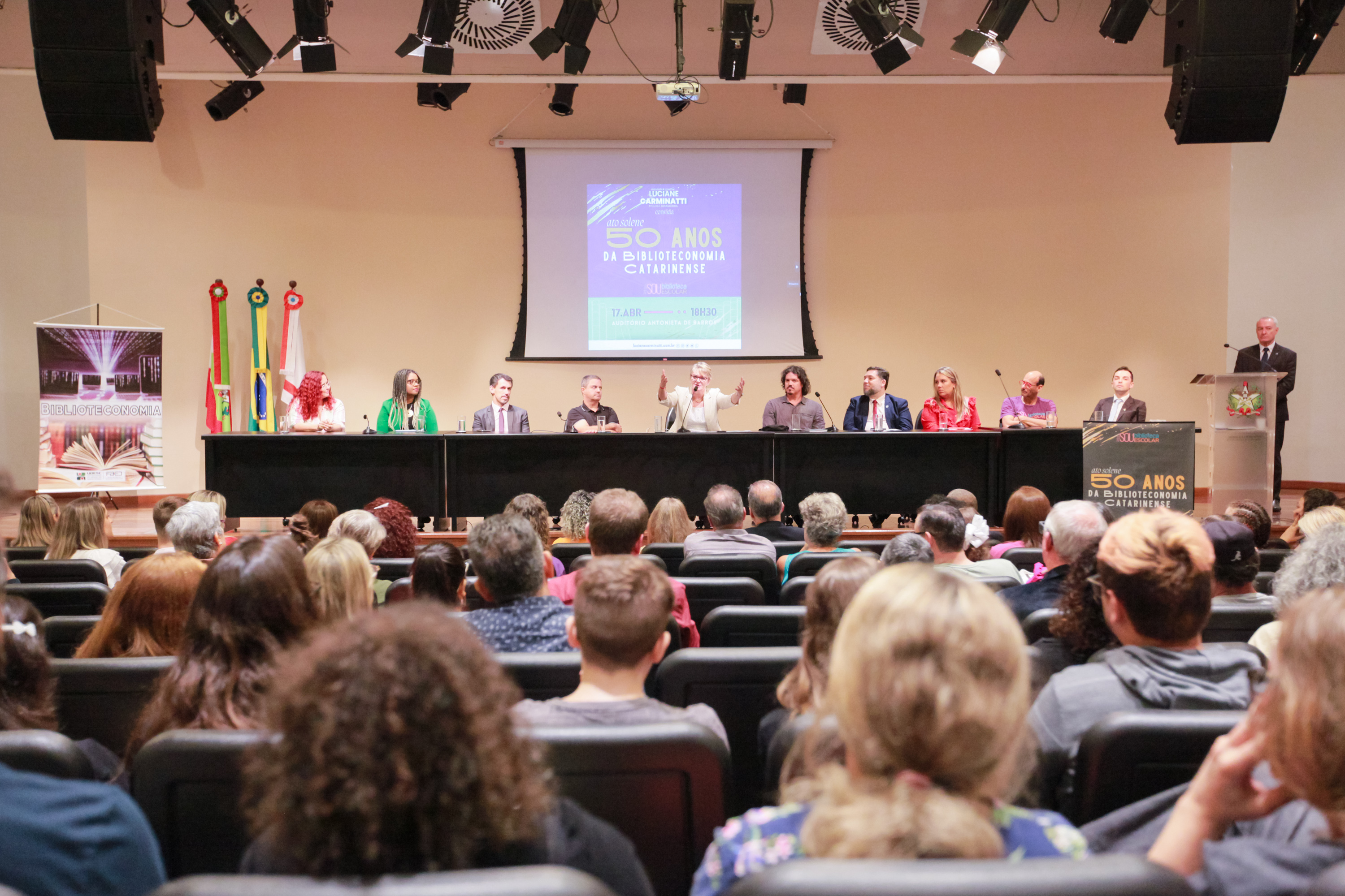 Ato Parlamentar Solene em Homenagem aos 50 anos Biblioteconomia Catarinense
