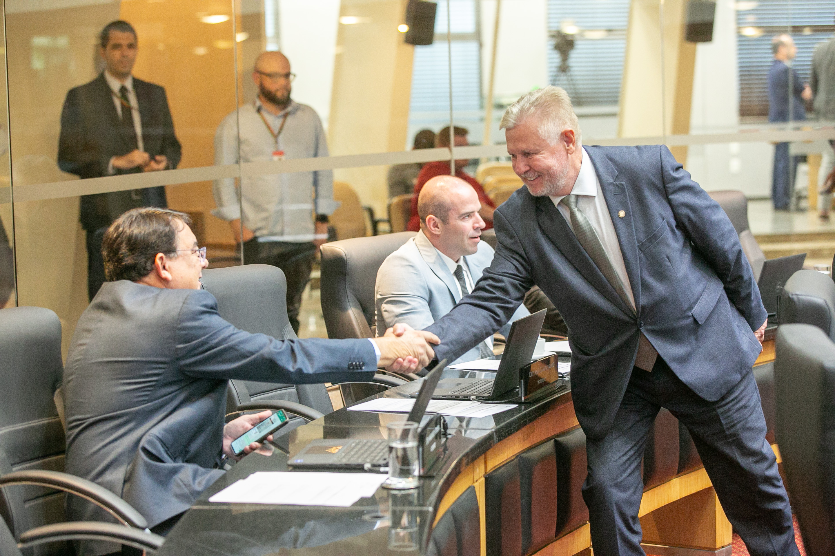 Deputado Mauricio Peixer (PL) e Deputado Nilso Berlanda (PL)