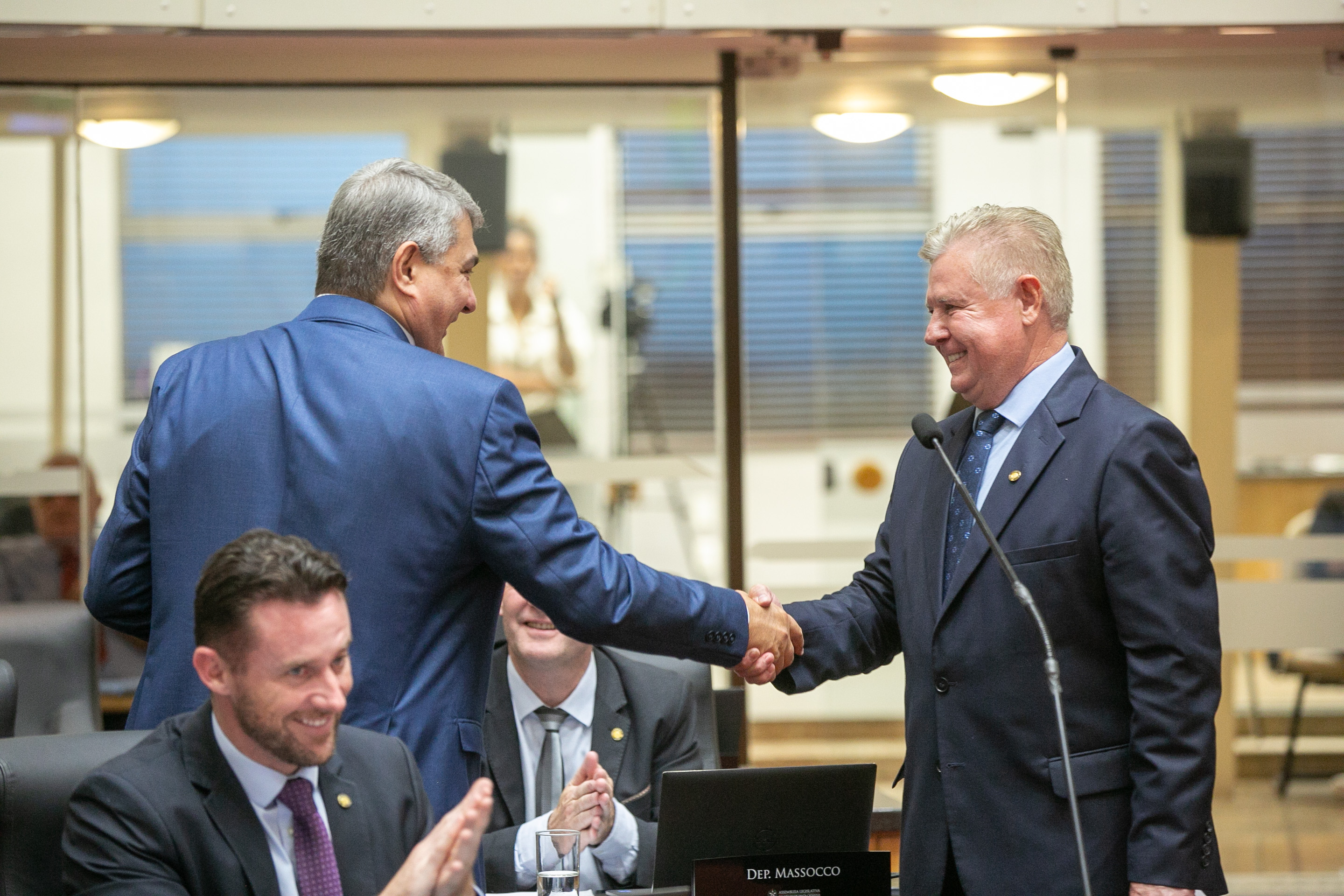 Deputado Antídio Lunelli (MDB) e Deputado Nilso Berlanda (PL)
