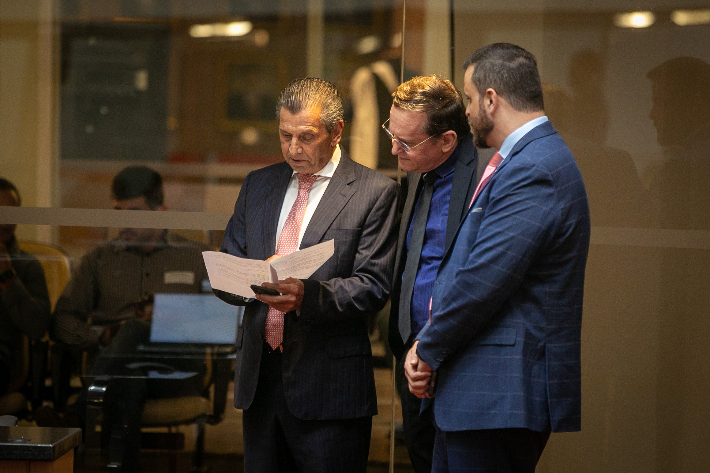 Deputado Julio Garcia (PSD), Deputado Jair Miotto (União) e Deputado Lucas Neves (Podemos)
