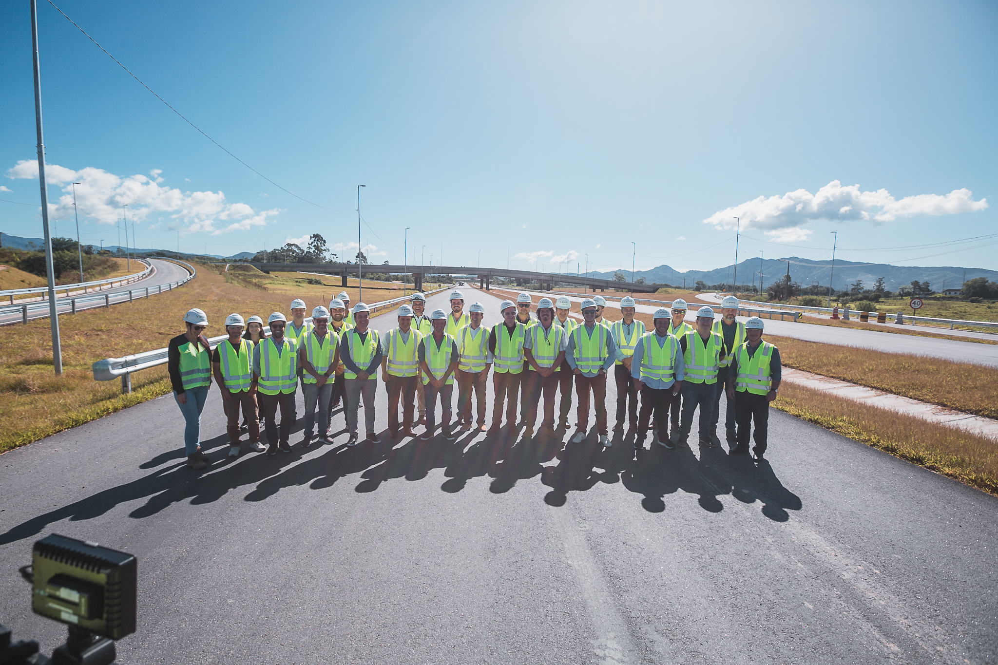 Visita da Frente da Grande Florianópolis às obras do Contorno Viário