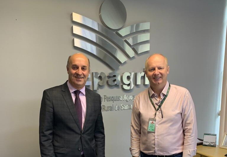 O deputado Zé Milton e o presidente da Epagri, Dirceu Leite