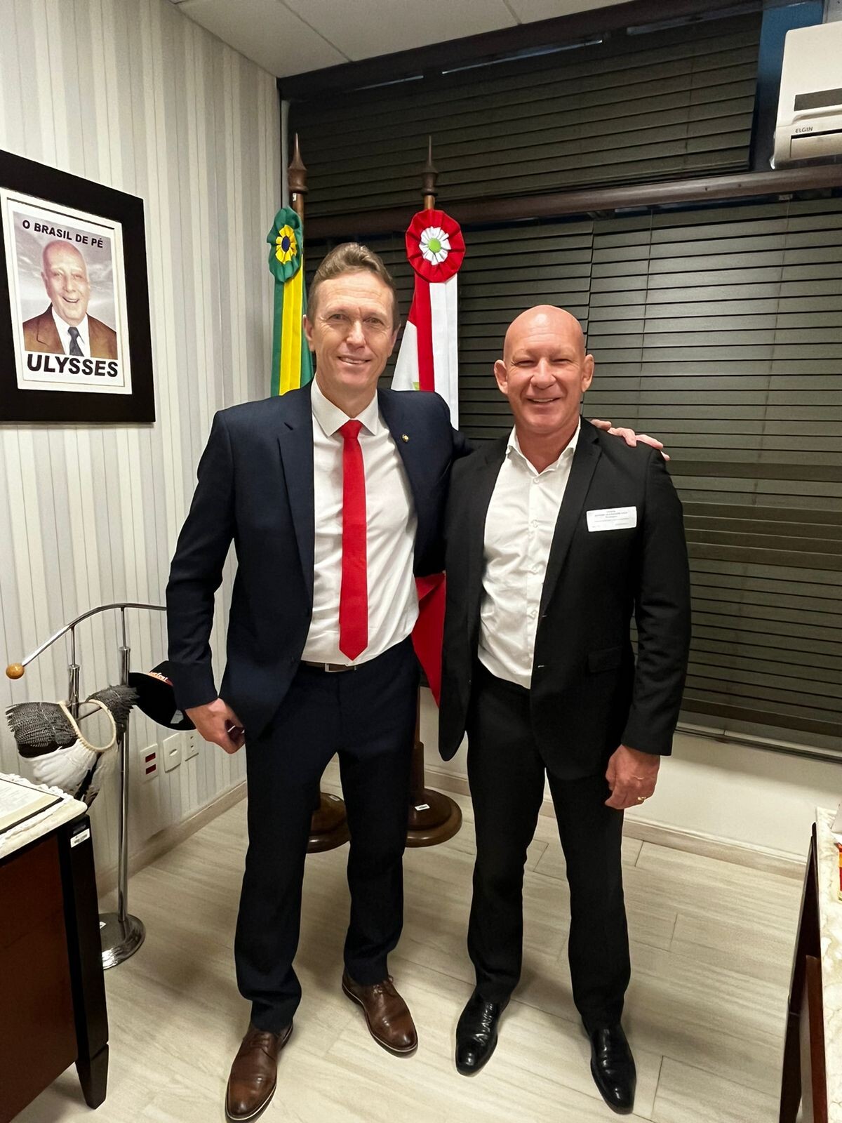 Deputado Volnei Weber e delegado Alexandre Kale