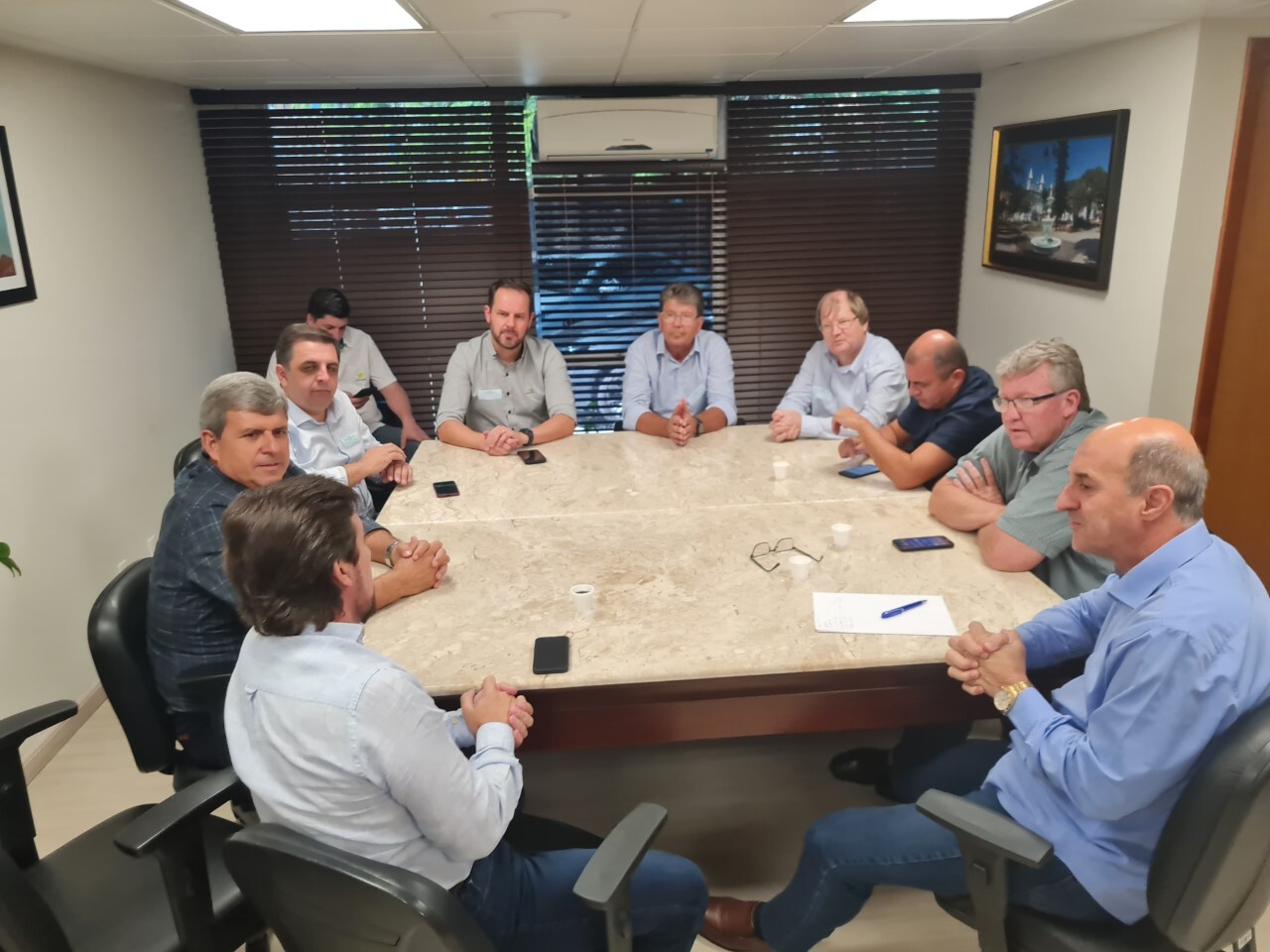 Deputado José Milton Scheffer e dirigentes de cooperativas de energia rural