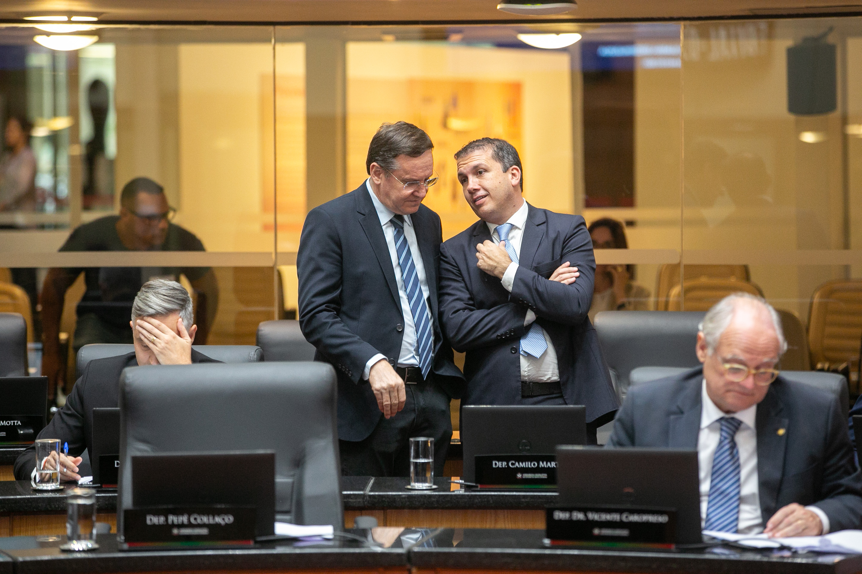 Deputado Jair Miotto (União) e Deputado Camilo Martins (Podemos)