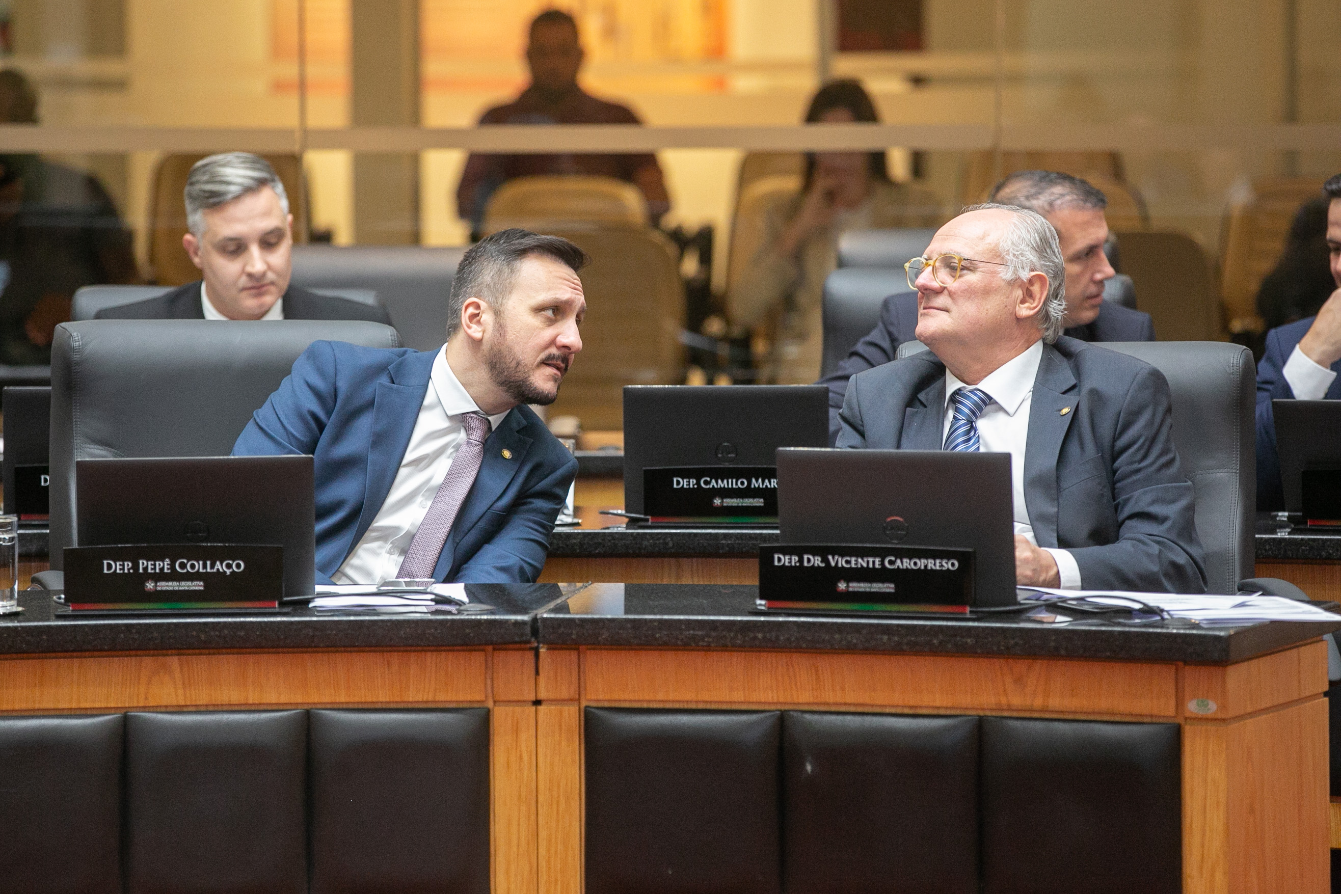Deputado Pepê Collaço (PP) e Deputado Dr. Vicente Caropreso (PSDB)