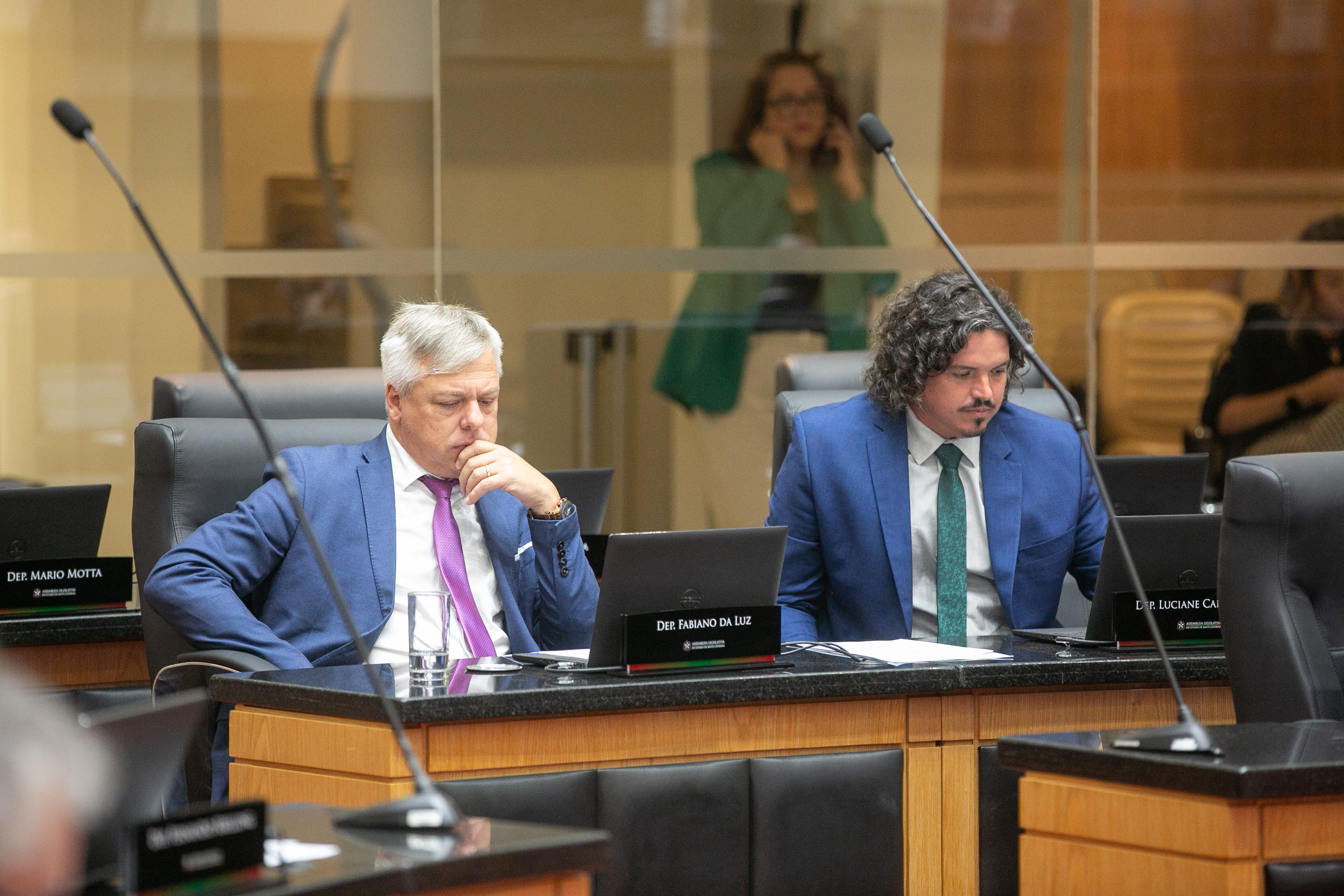 Deputado Fabiano da Luz (PT) e Deputado Marquito (PSOL)