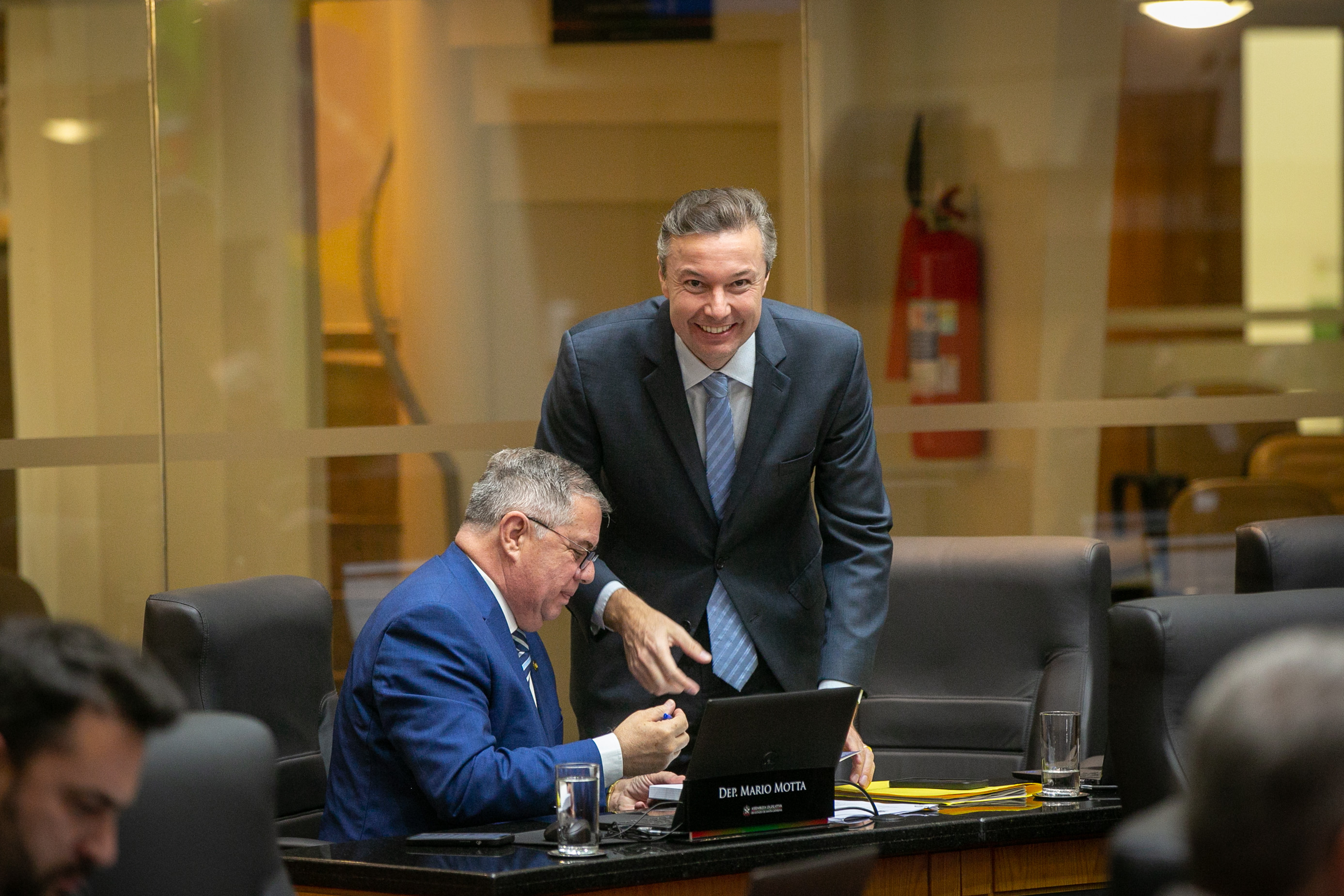 Deputado Mário Motta (PSD) e Deputado Napoleão Bernardes (PSD)