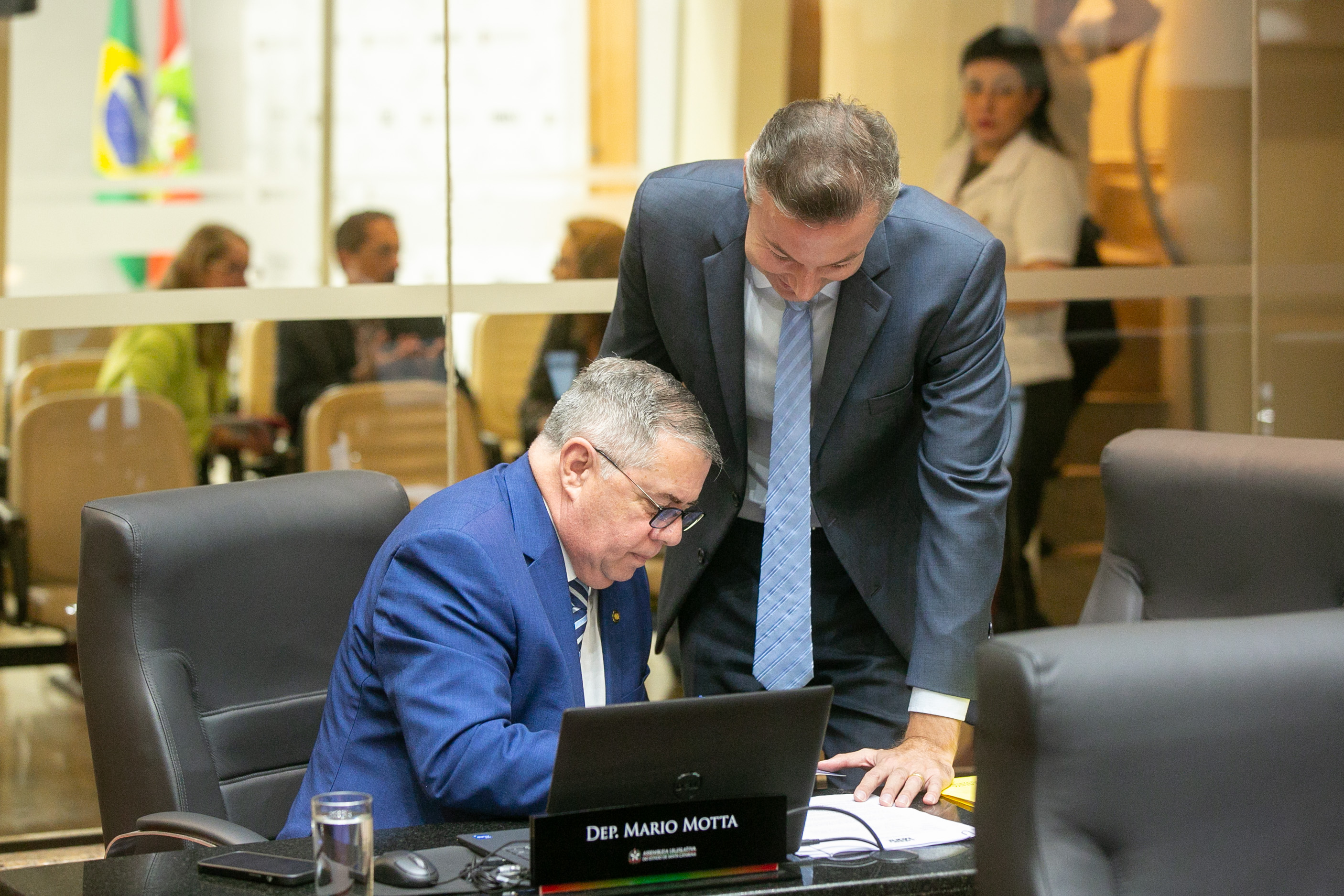 Deputado Mário Motta (PSD) e Deputado Napoleão Bernardes (PSD)