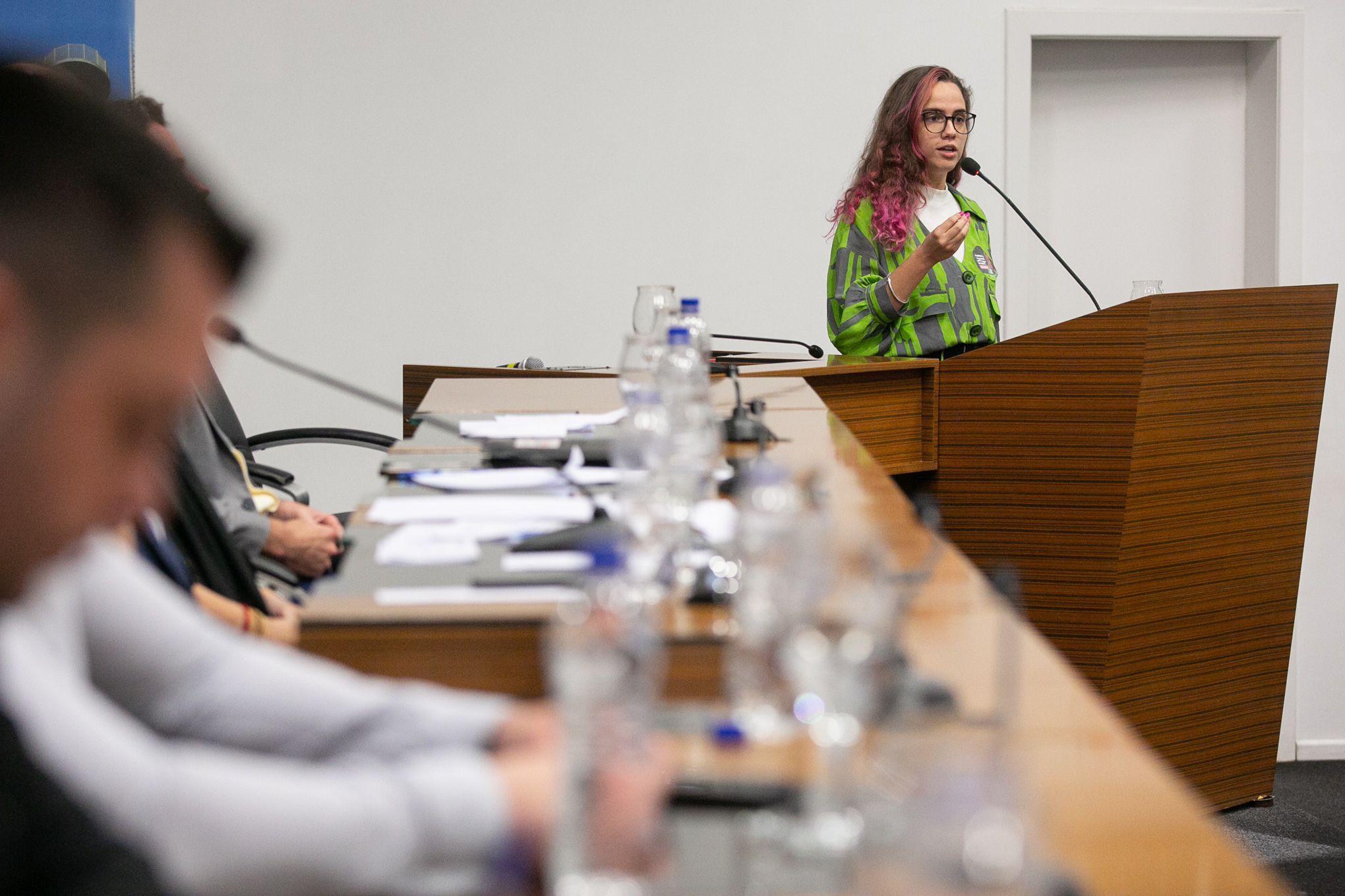 Diretora regional da União dos Estudantes, Larissa Stephanie