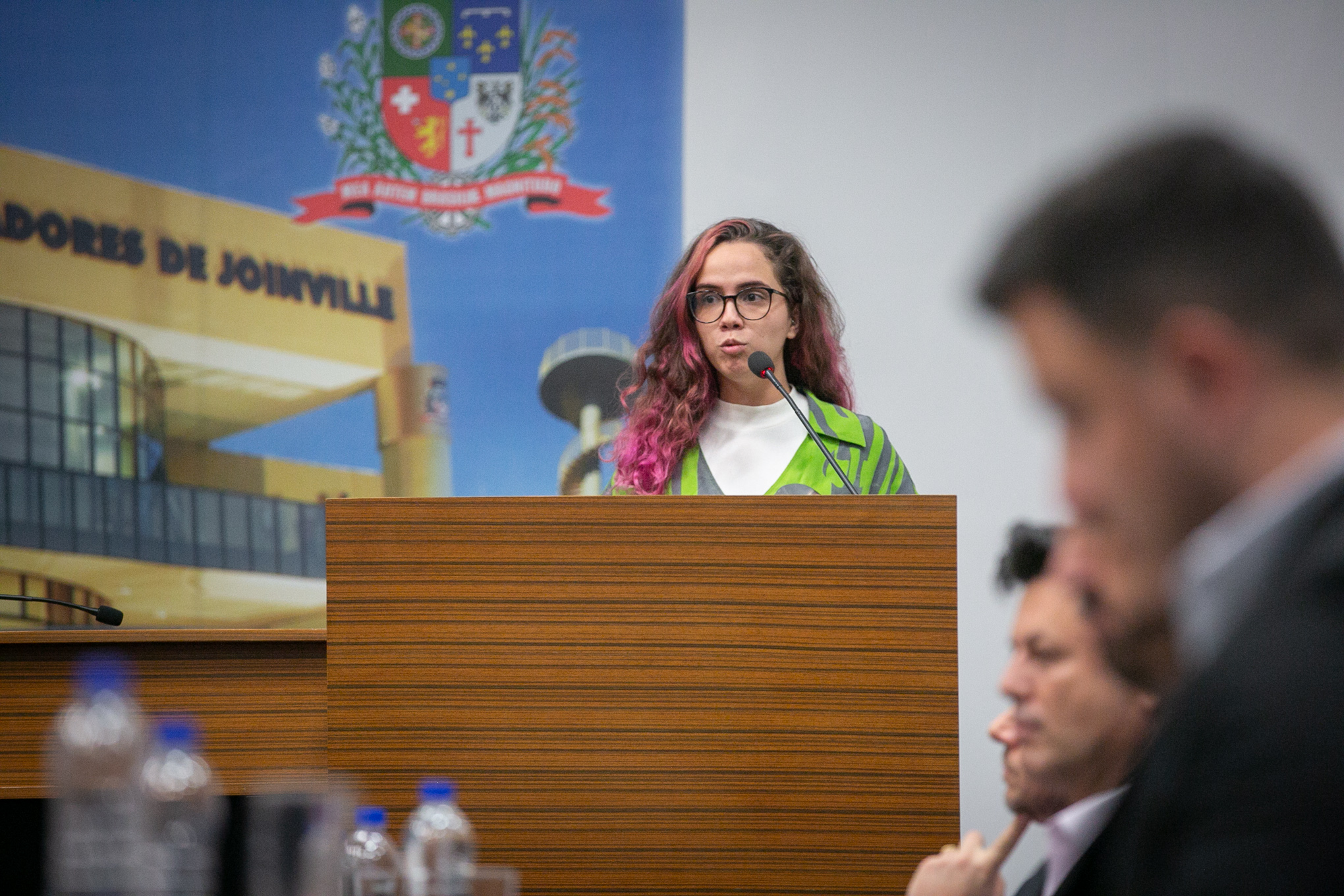 Diretora regional da União dos Estudantes, Larissa Stephanie