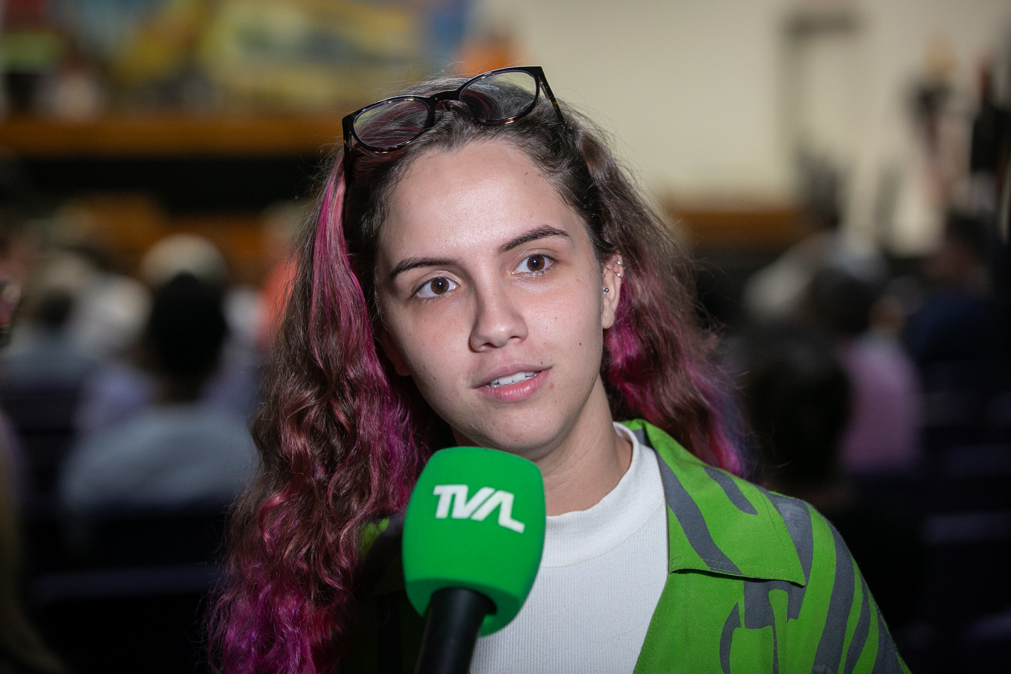 Diretora regional da União dos Estudantes, Larissa Stephanie