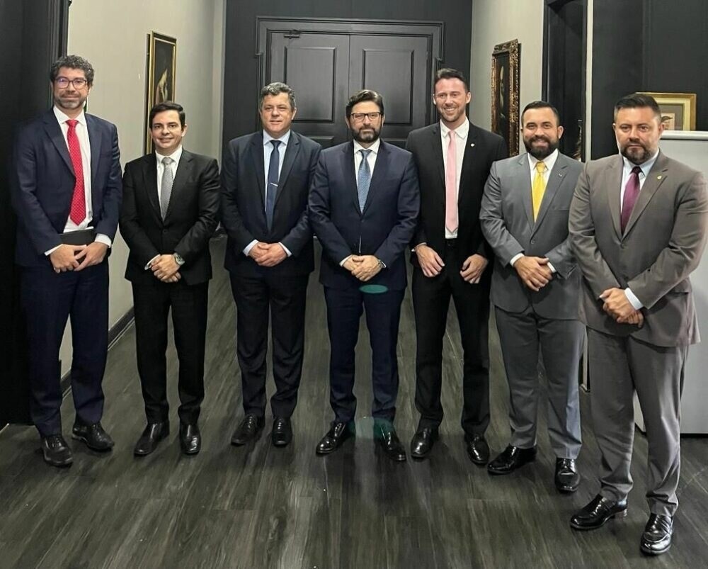 Comitiva do Bloco Brasileiro da UPM em missão na Alesp em São Paulo FOTO: Divulgação
