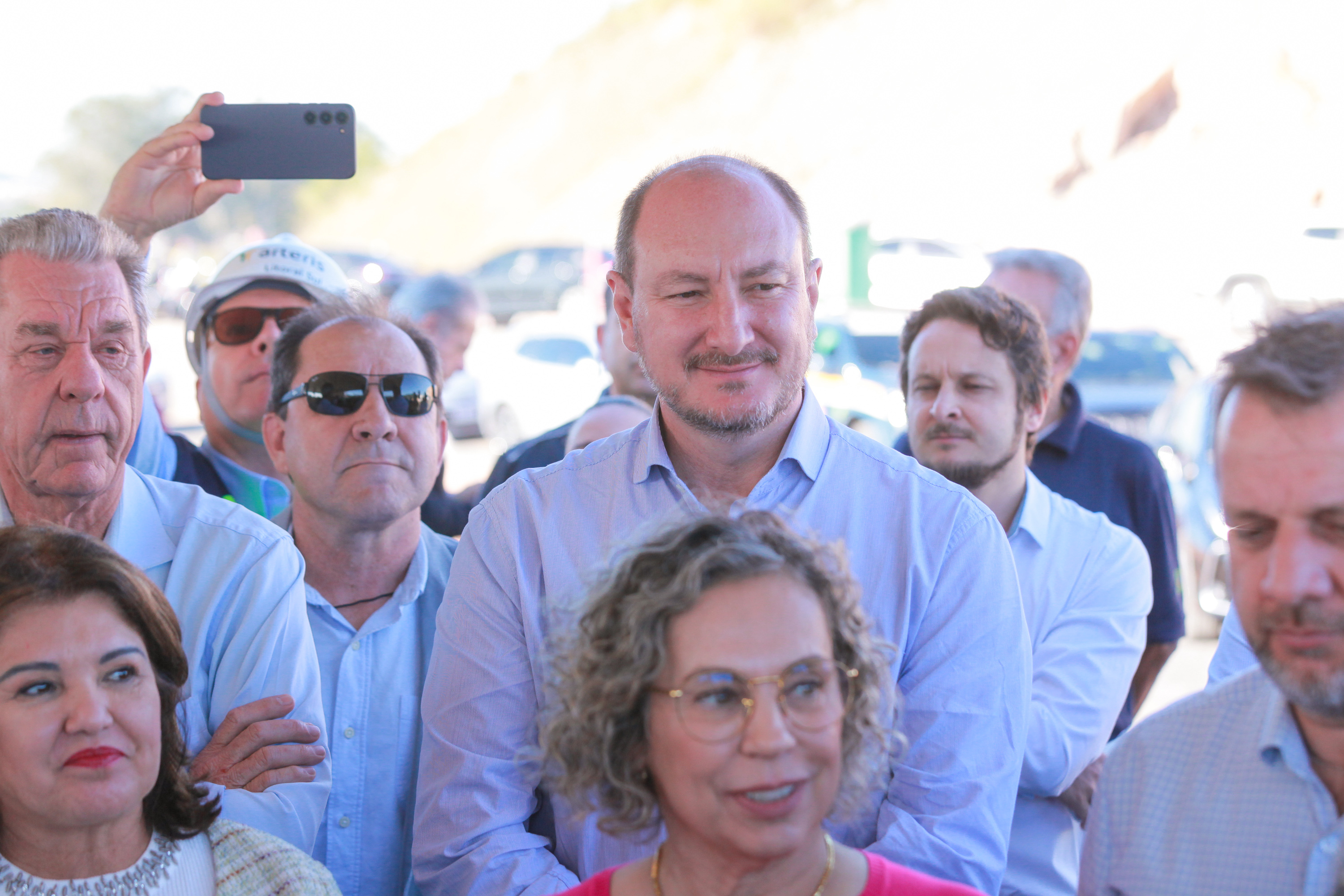 Presidente Mauro de Nadal visita contorno viário com Ministro dos Transportes Renan Filho