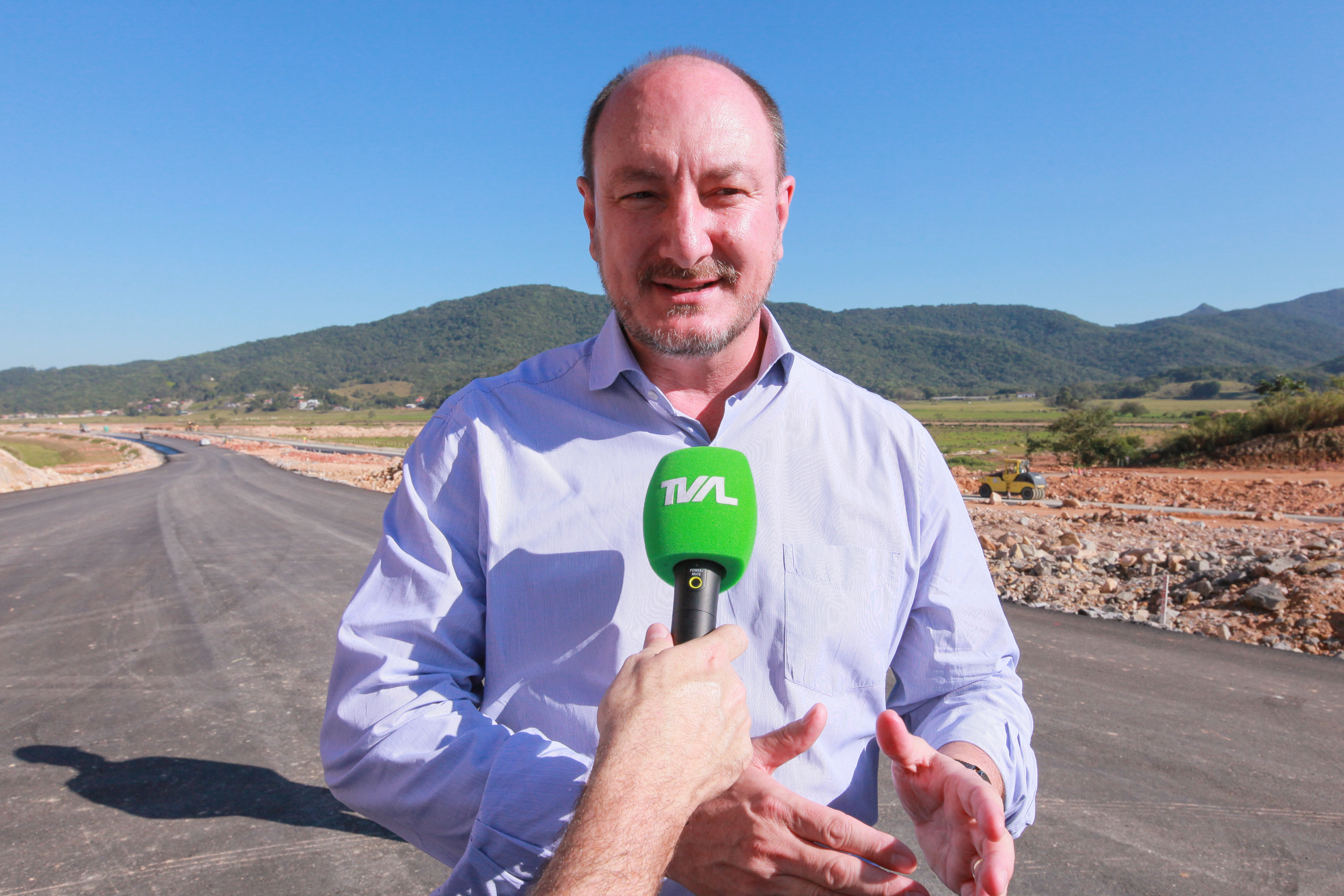 Presidente Mauro de Nadal visita contorno viário com Ministro dos Transportes Renan Filho