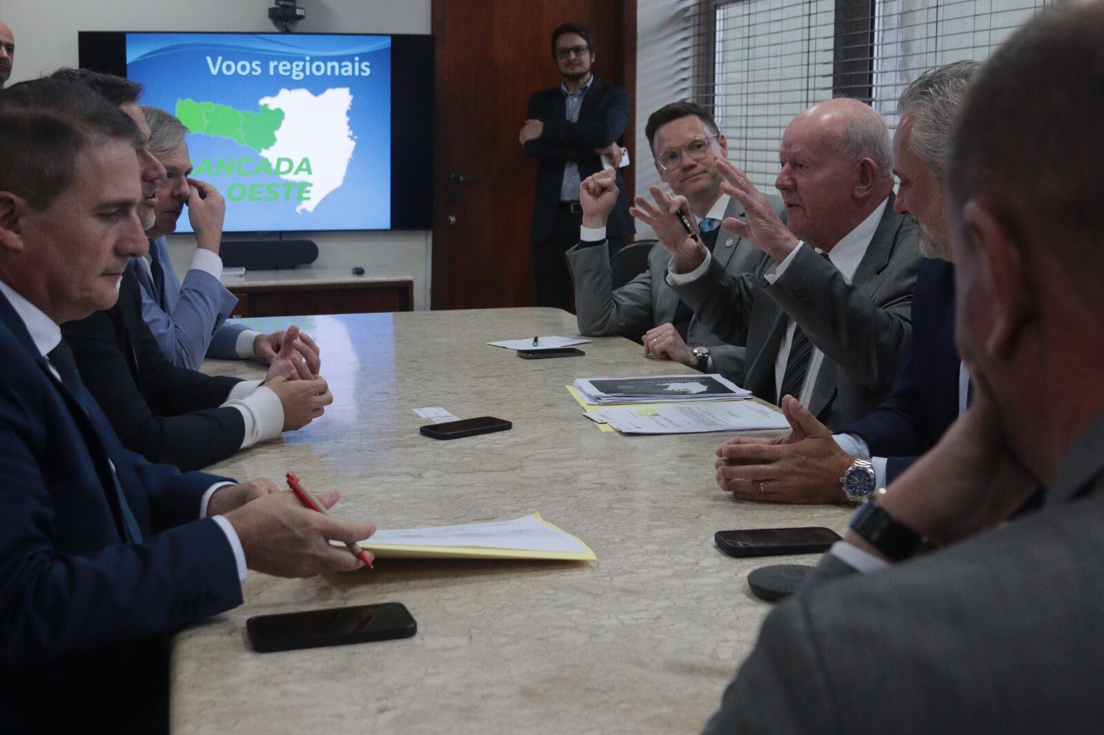 Deputado Marcos Vieira na coordenação da Bancada do Oeste