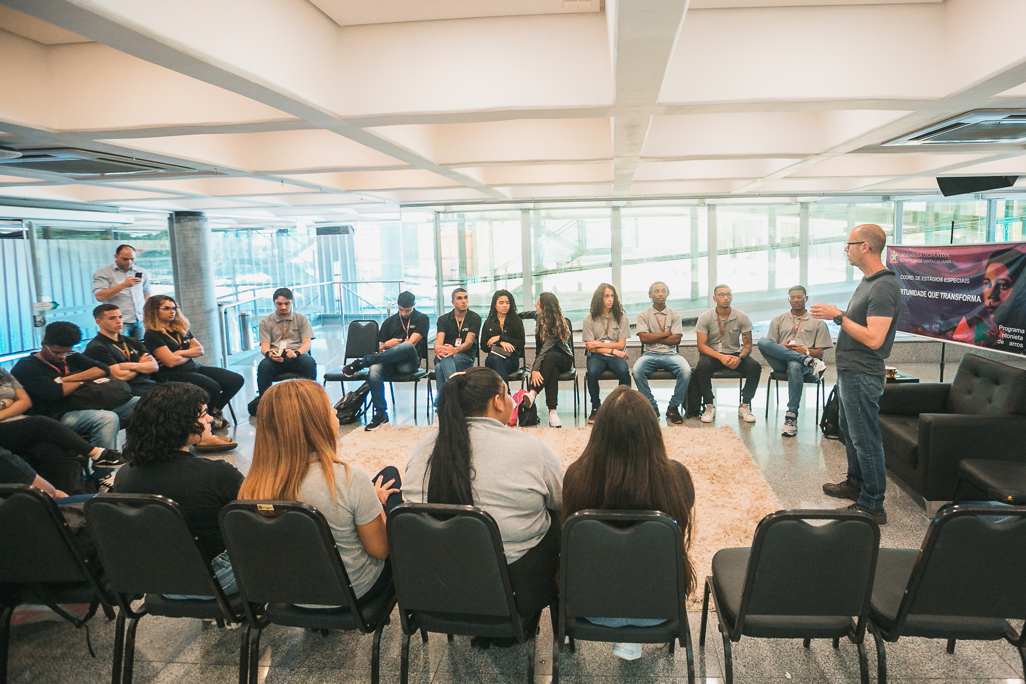 Roda de Conversa entre o CEAC e os estagiários do PAB