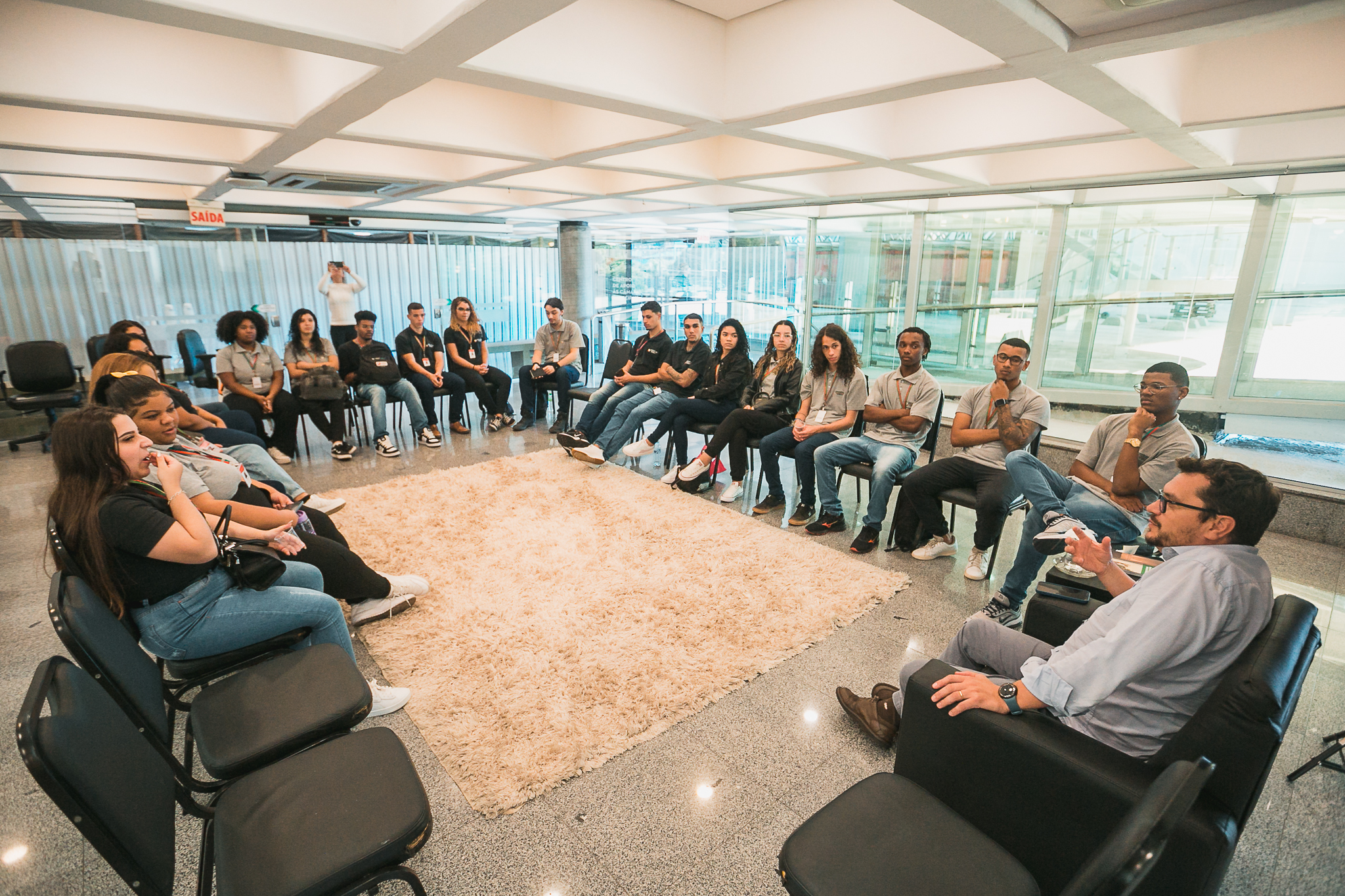 Roda de Conversa entre o CEAC e os estagiários do PAB