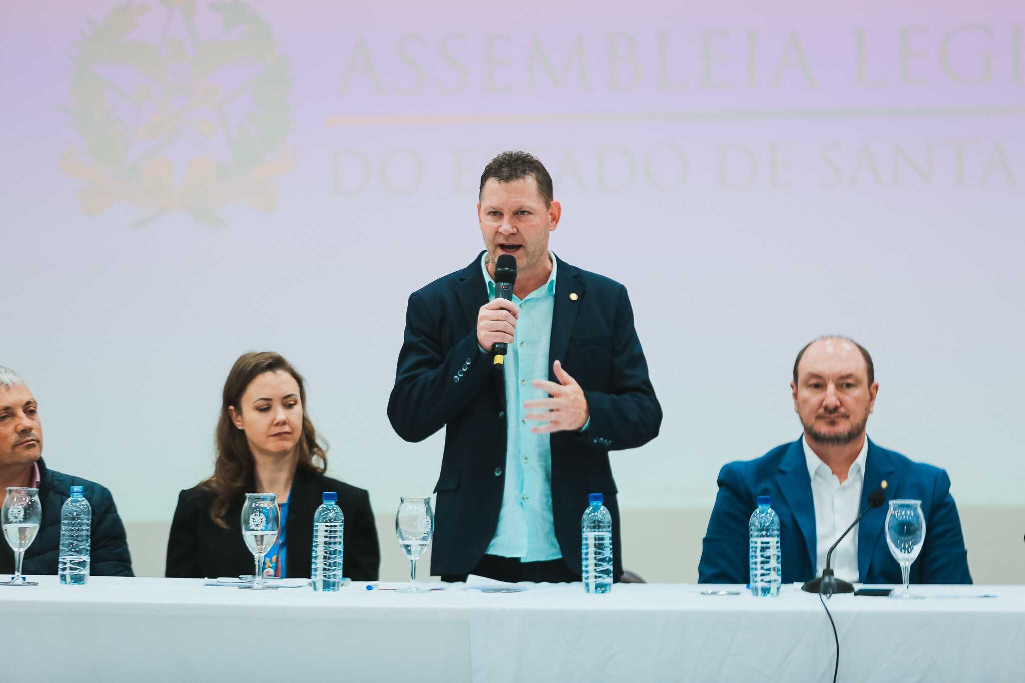 Líder do governo na Alesc, deputado Massocco (PL). Foto: Agência AL