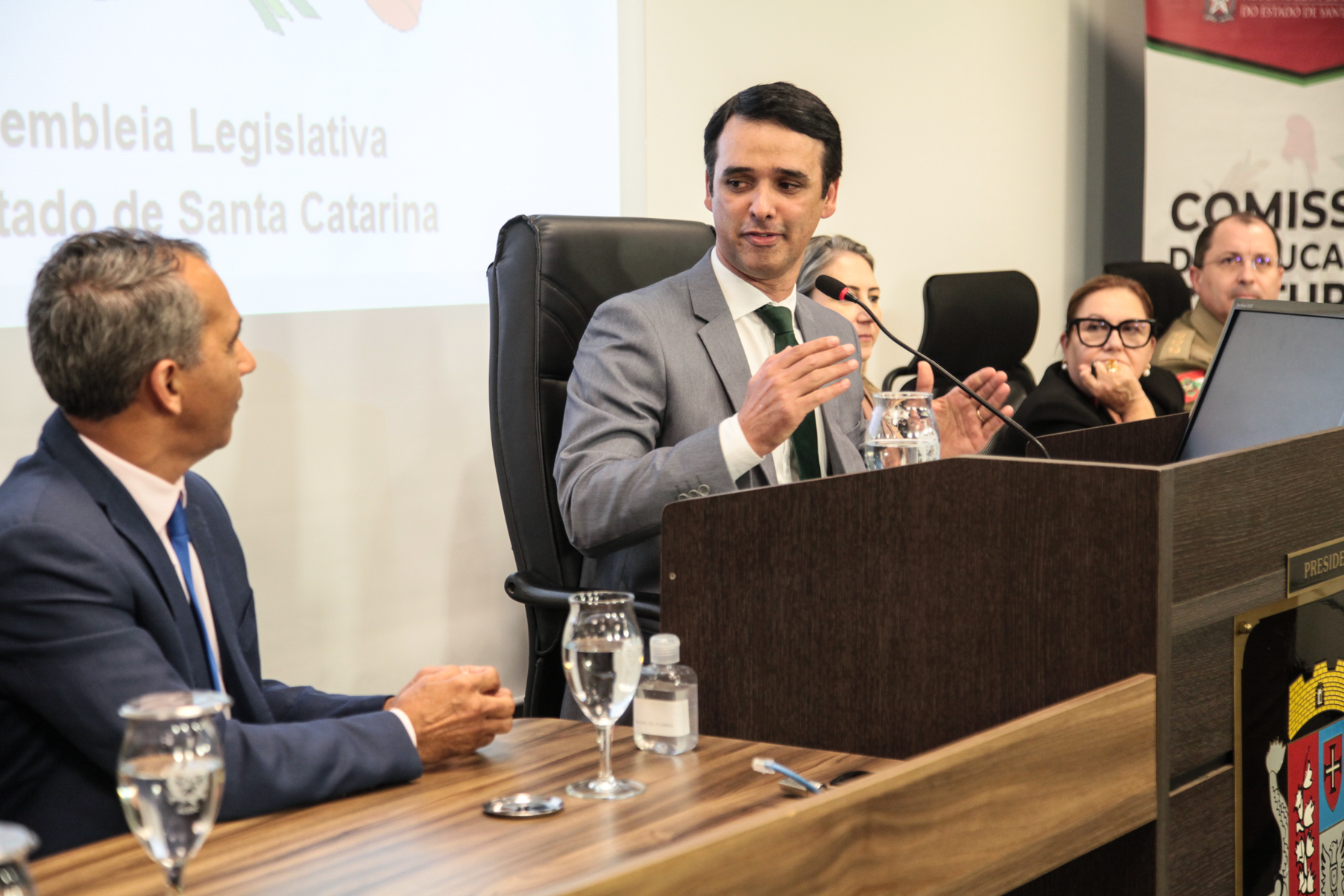 Audiência Pública - Discussão da implantação da Escola Cívico Militar em São José - Deputado Marcos da Rosa (União)