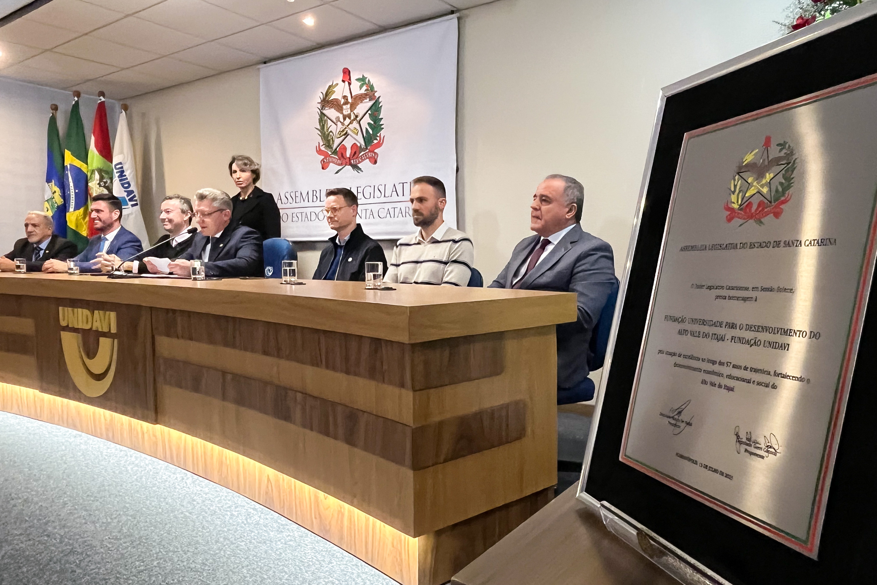 Sessão Solene em homenagem a UNIDAVI