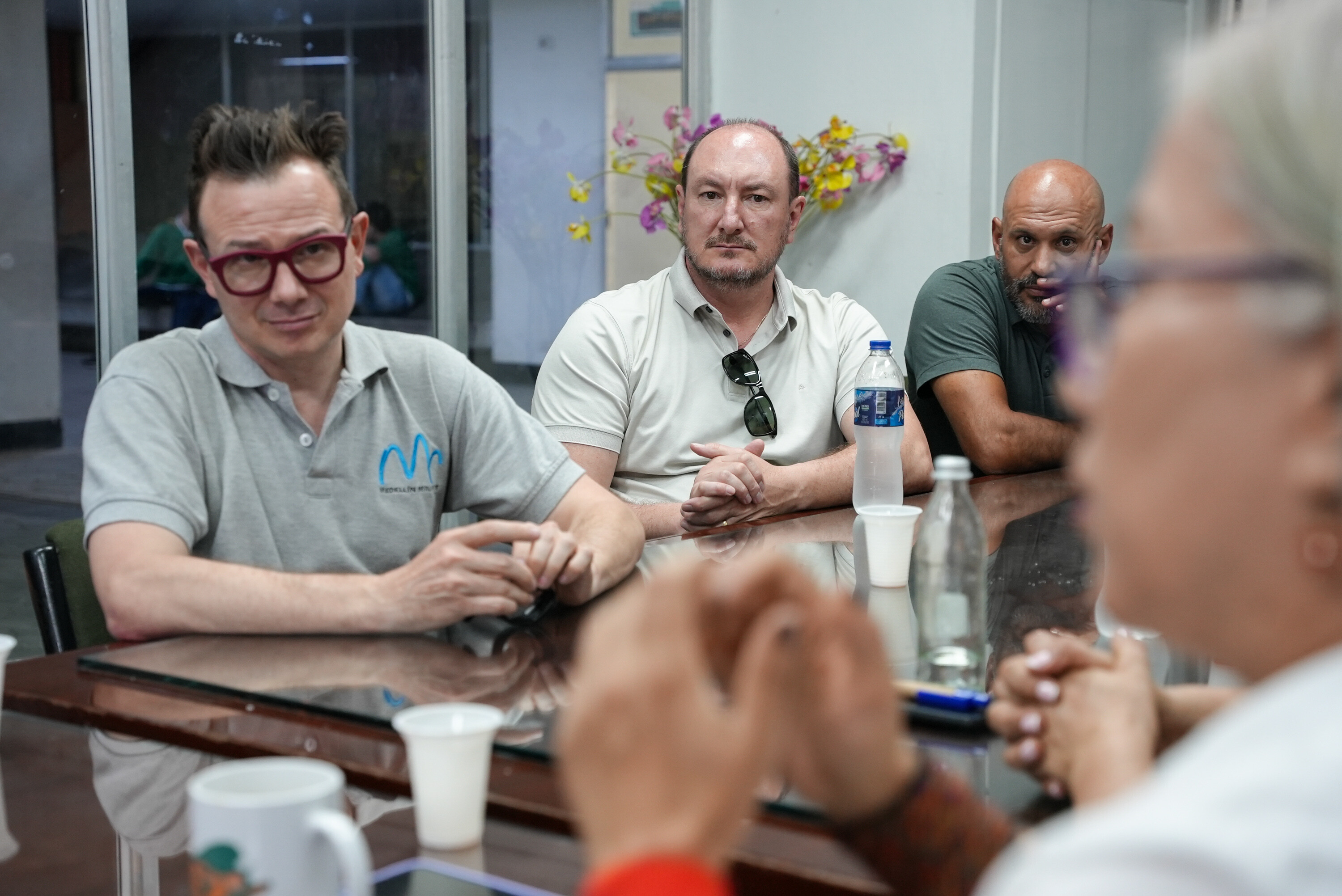 O presidente da Alesc e coordenador do Comseg, deputado Mauro de Nadal (MDB), durante a missão em Medellín