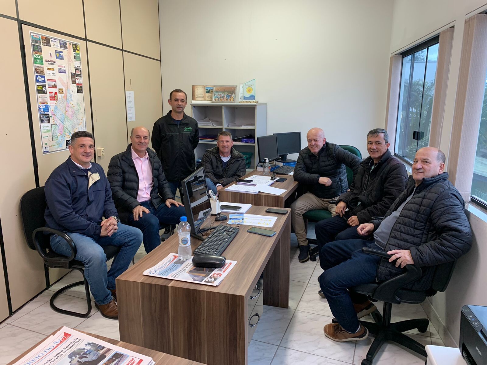 Zé Milton conversa com vereadores sobre projetos e recursos para investimentos em Sombrio