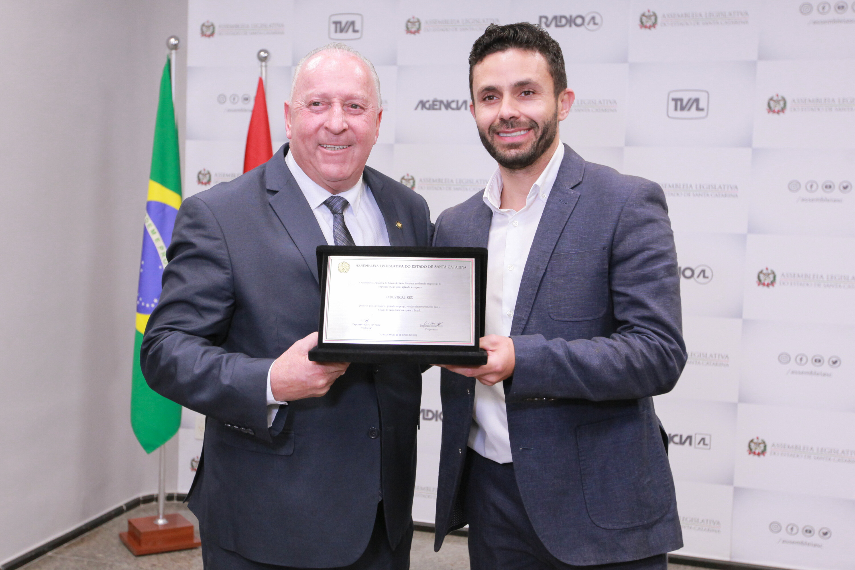Deputado Oscar Gutz e Anderson Domiciano