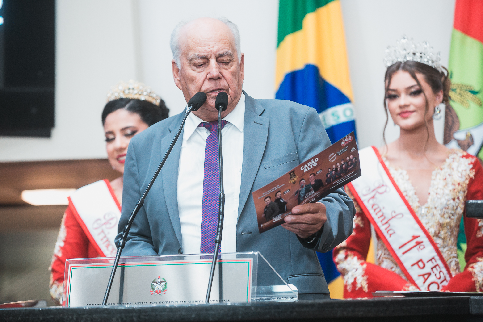 Suspensão de Sessão - Prefeito e Realeza de Capão Alto convidam para a Festa da Paçoca