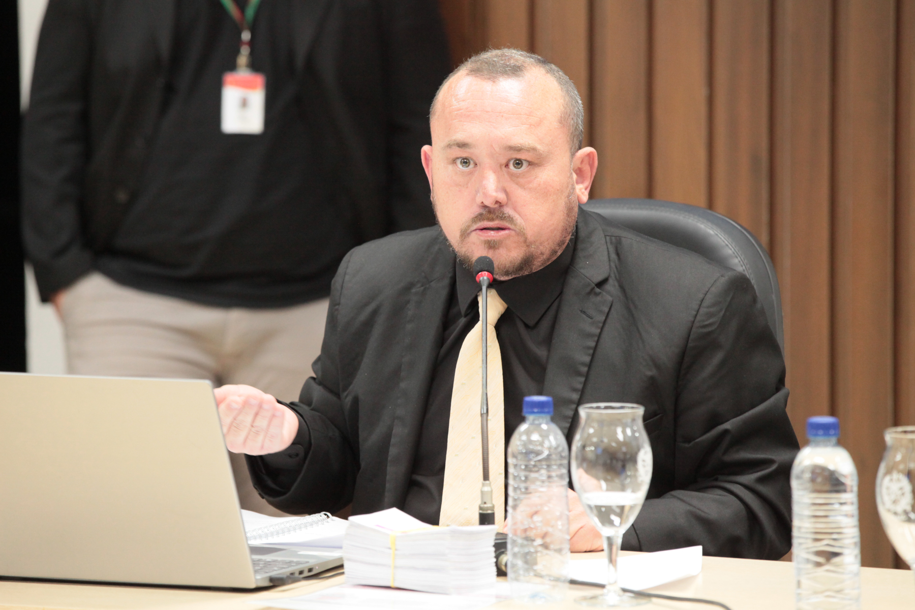 Audiência Pública - Direitos dos usuários do Ferry Boat (Navegantes / Itajaí) -  Murilo José da Conceição, responsável pelo relacionamento institucional da empresa prestadora do serviço