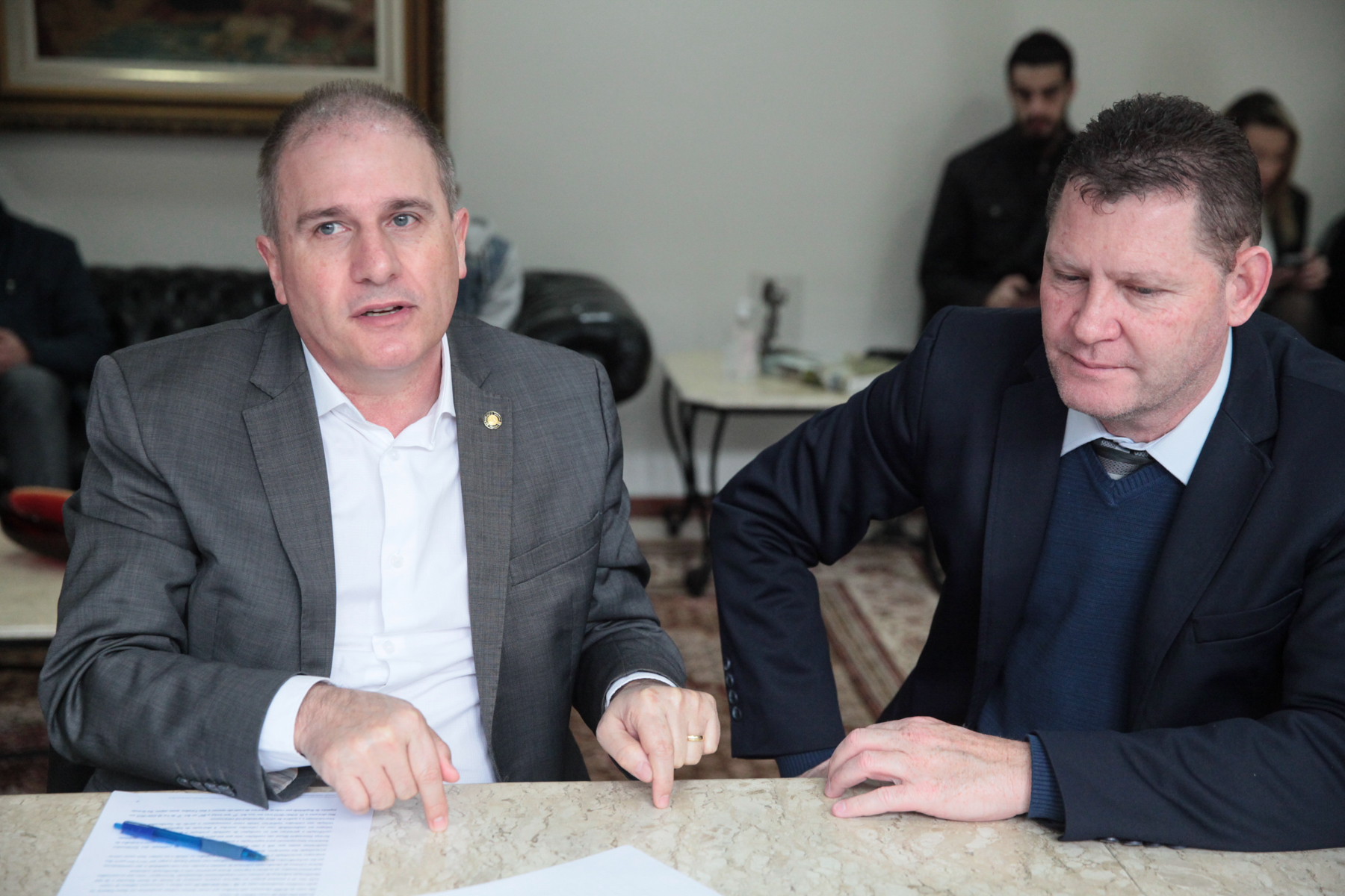Reunião da Bancada do Oeste - Deputado Altair Silva (PP) 	 - Deputado Edilson Massoco (PL)