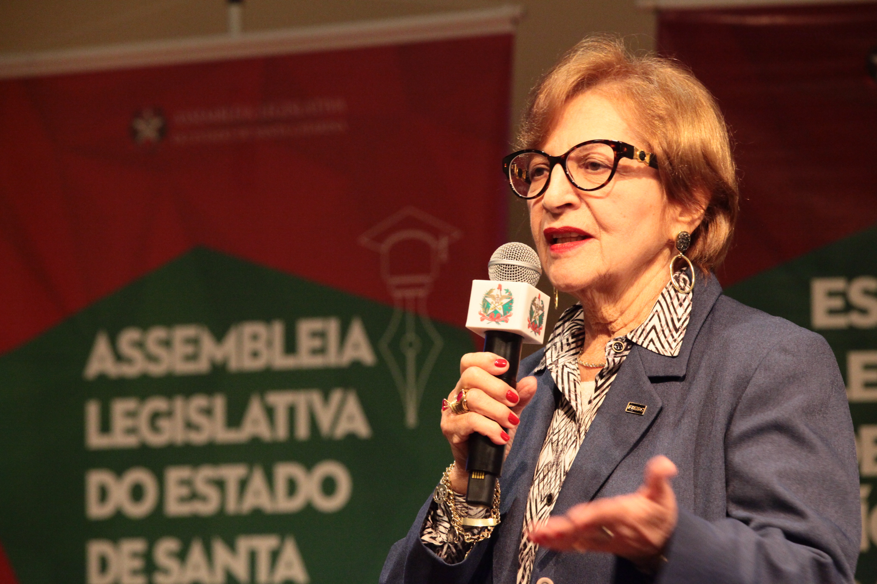 Abertura do Seminário Sobre Tratado de Livre Comércio entre Mercosul e a União Europeia - Maria Teresa Bustamante, presidente da Câmara de Comércio Exterior da Federação das Indústrias (Camex-FIESC)