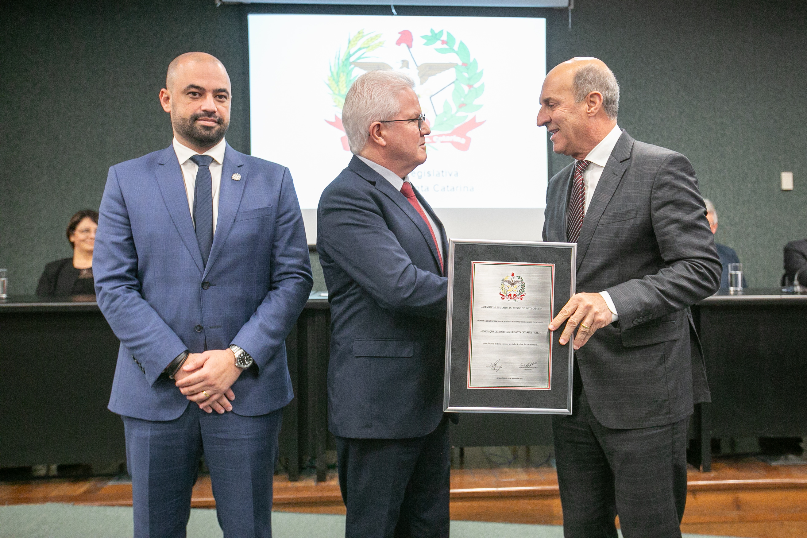 ATO PARLAMENTAR SOLENE - 60 anos da Associação dos Hospitais de Santa Catarina - AHESC