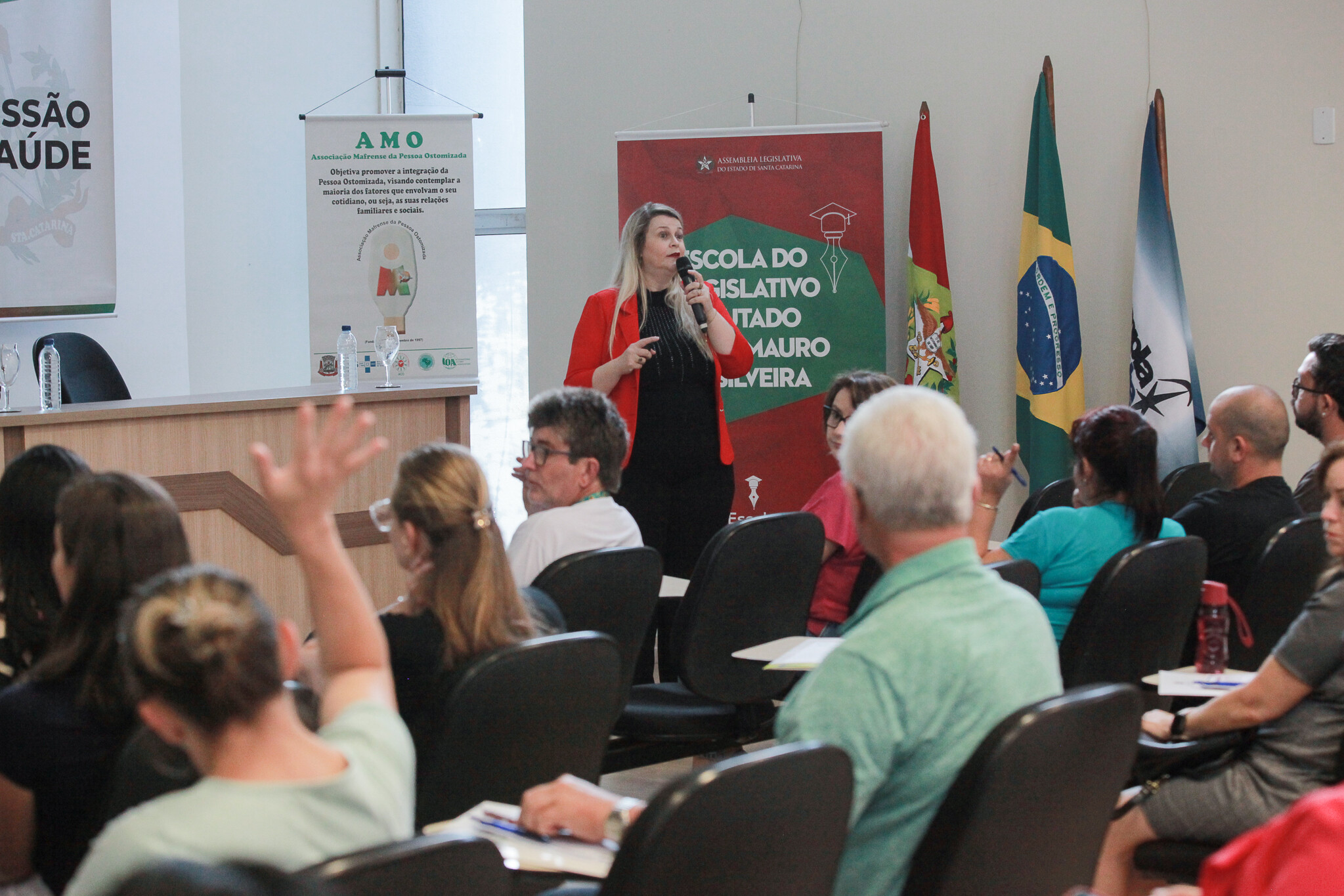 Coordenadora da Pessoa com Deficiência e Doencas Raras da Secretaria de Estado de Saúde, Jaqueline Reginatto. Foto: Eduardo Fernandes