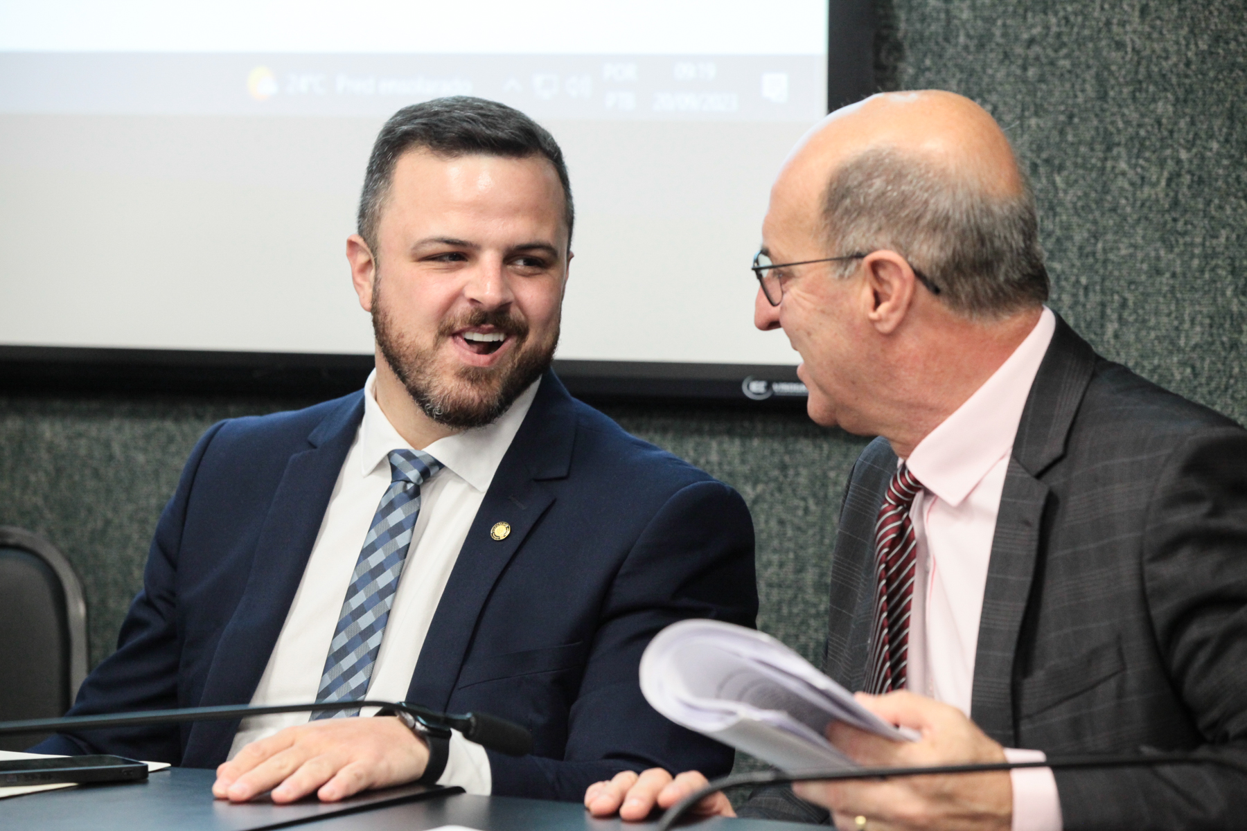 Reunião da Comissão de Saúde  - Deputados Pepê Collaço (PP) e José Milton Scheffer (PP)