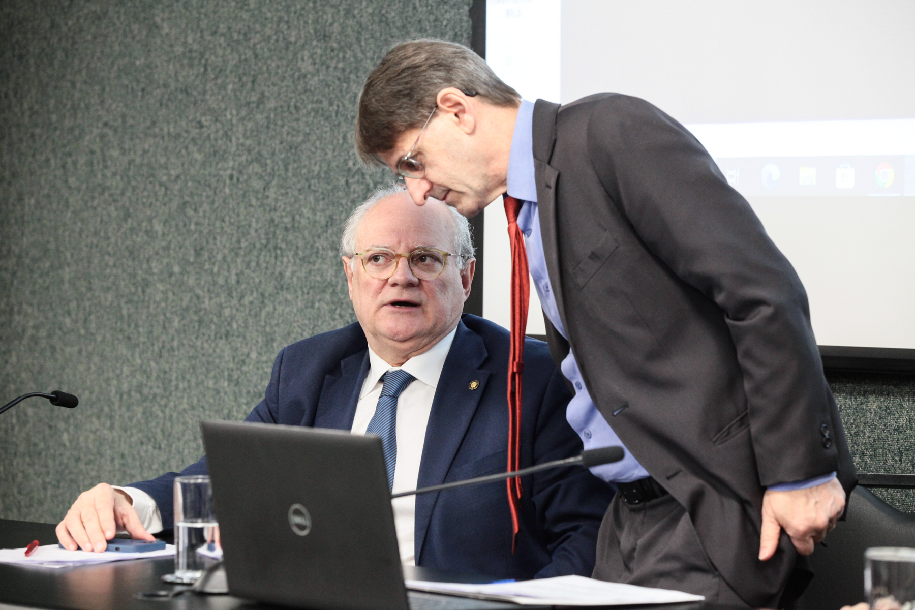Reunião da Comissão de Saúde - Deputados Vicente Caropreso (PSDB) e Neodi Saretta (PT)
