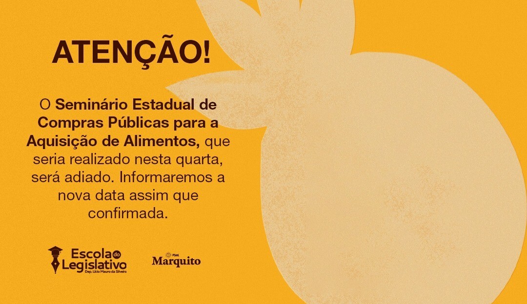 Chuvas causam adiamento dos seminários de PAA e PNAE