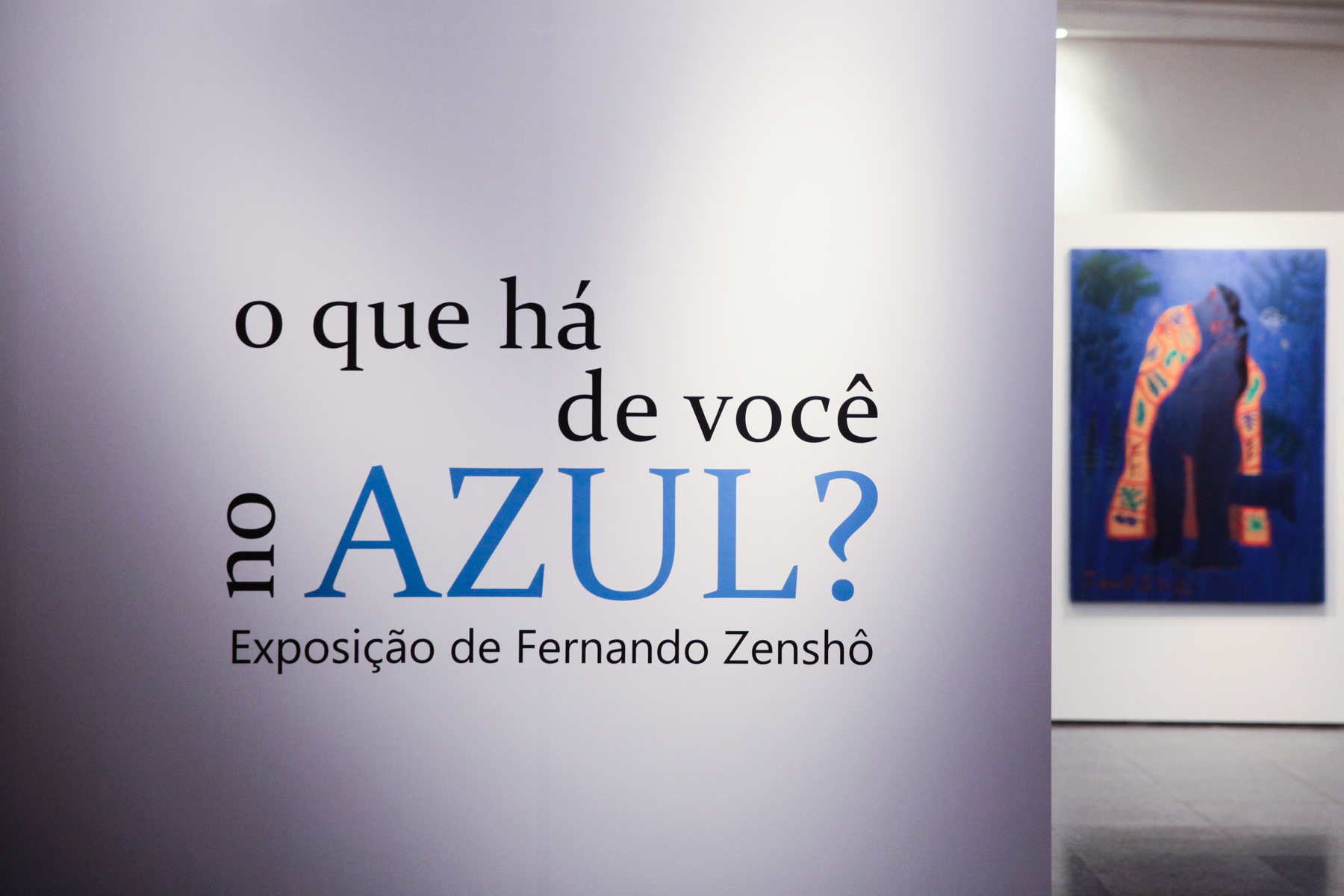 Exposição “O que há de você no azul”