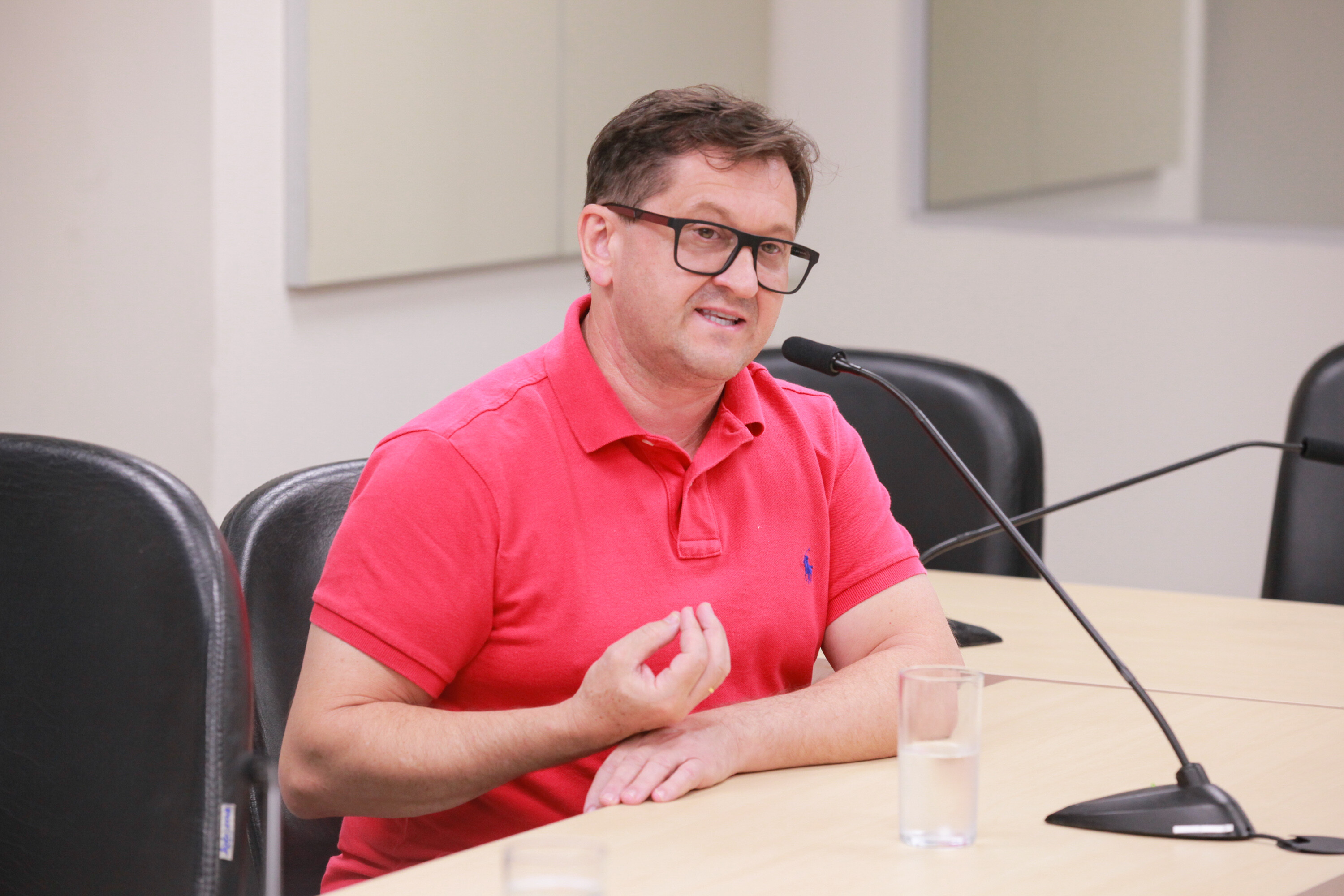 Coordenador estadual do Sinte, Evandro Accadrolli