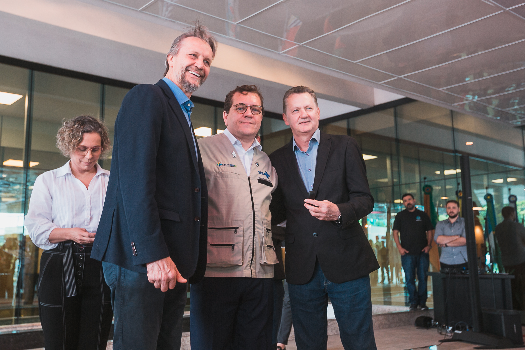 Ato oficial de entrega de Ambulâncias