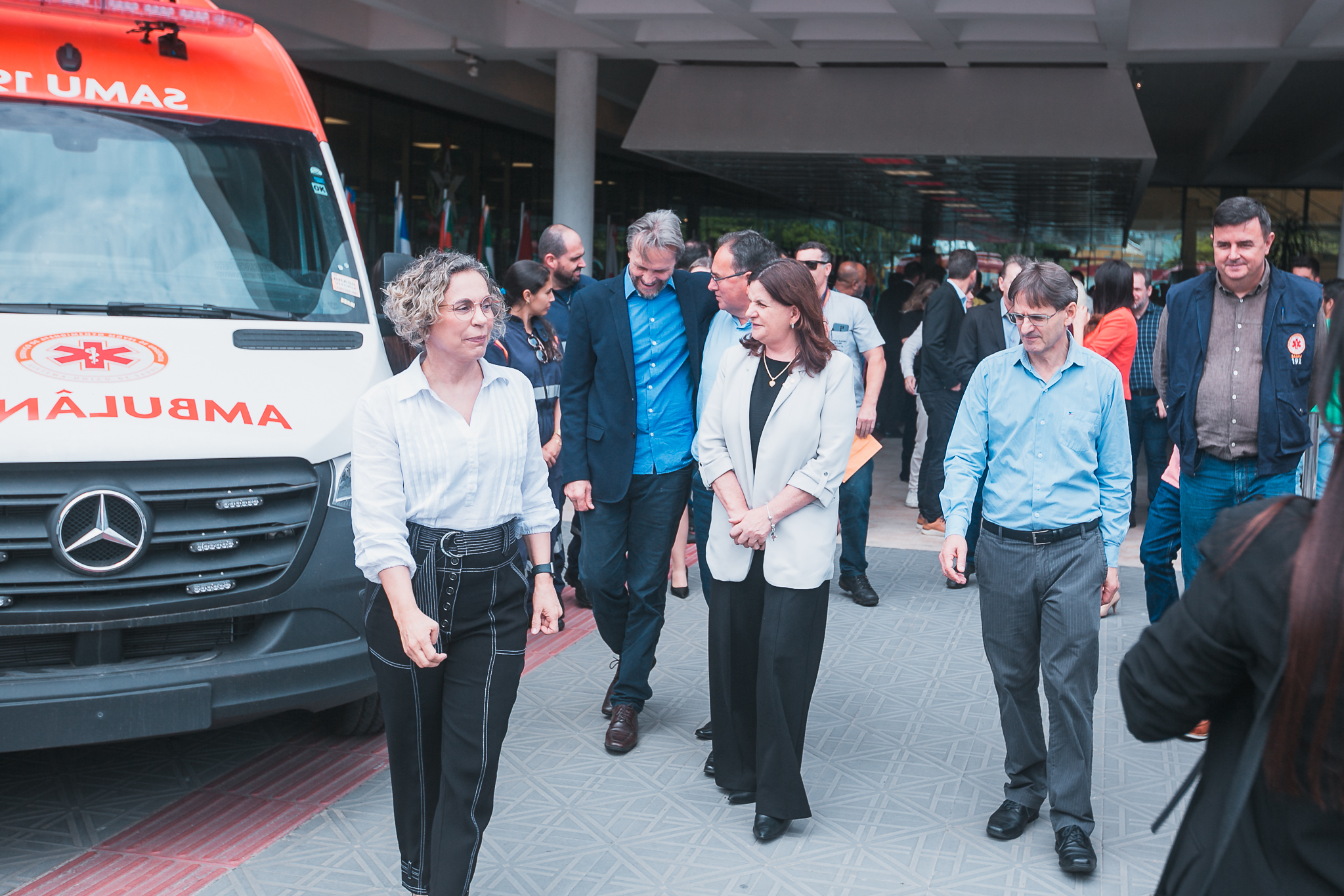 Ato oficial de entrega de Ambulâncias