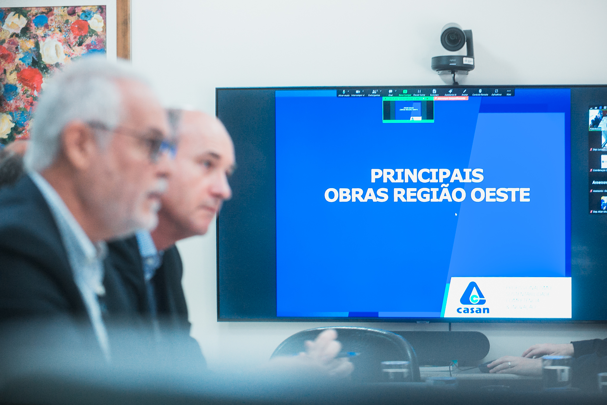 Reunião da Bancada do Oeste com a Diretoria Executiva da CASAN