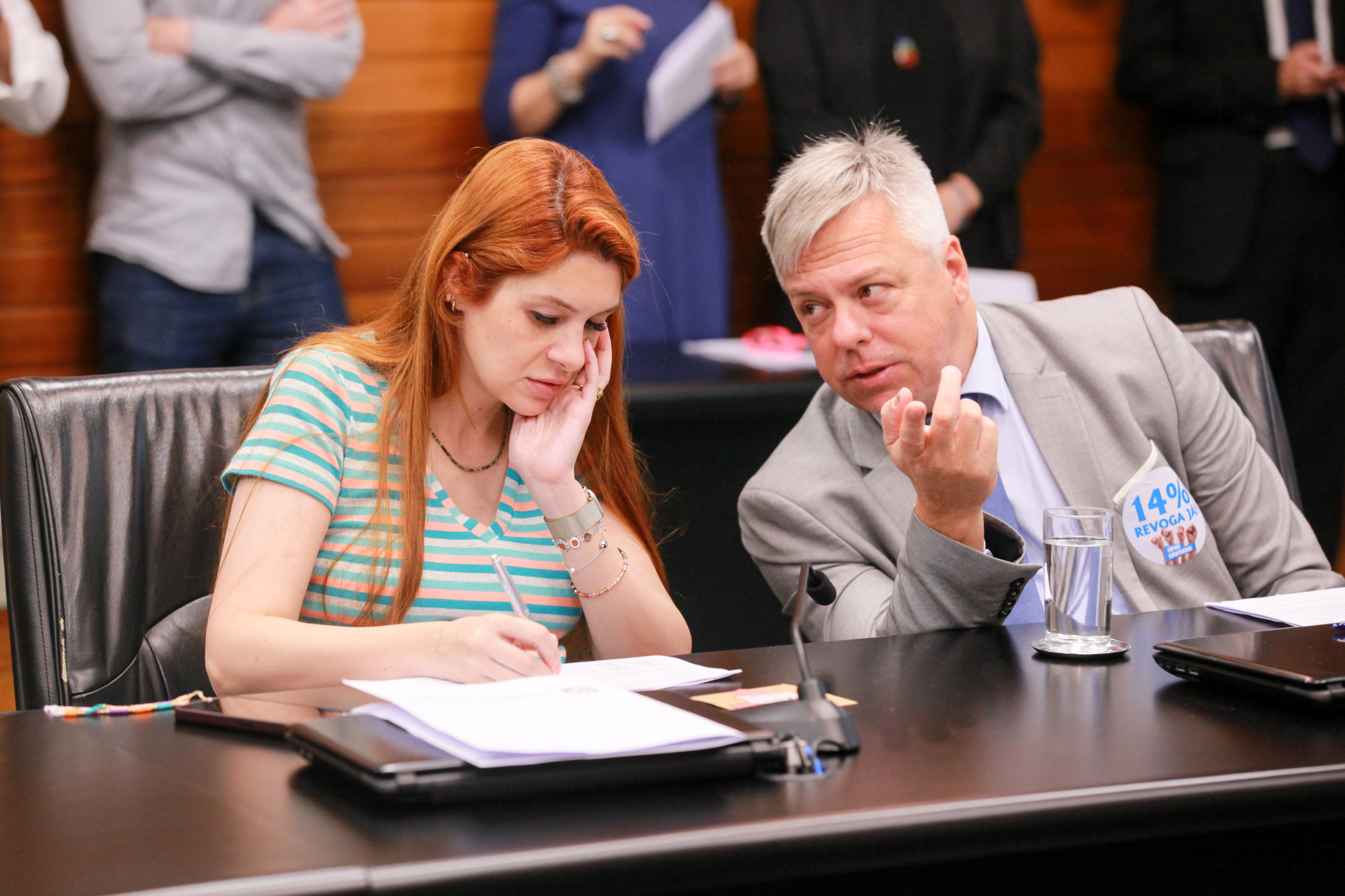 - Deputada Ana Campagnolo (PL) - Deputado Fabiano da Luz (PT)