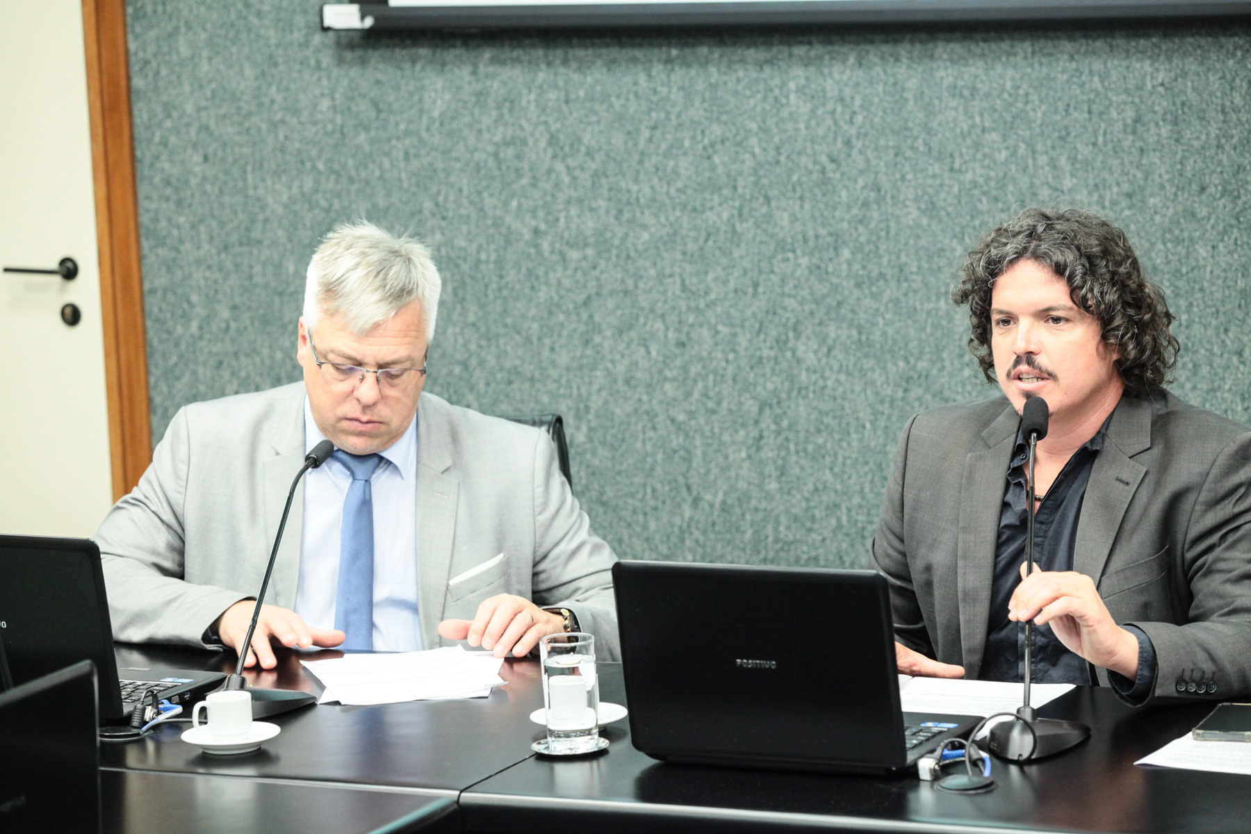 Deputado Fabiano da Luz (PT) e Deputado Marquito (PSOL)