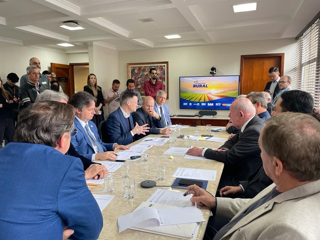 Reunião da Bancada do Oeste na presidência da Casa