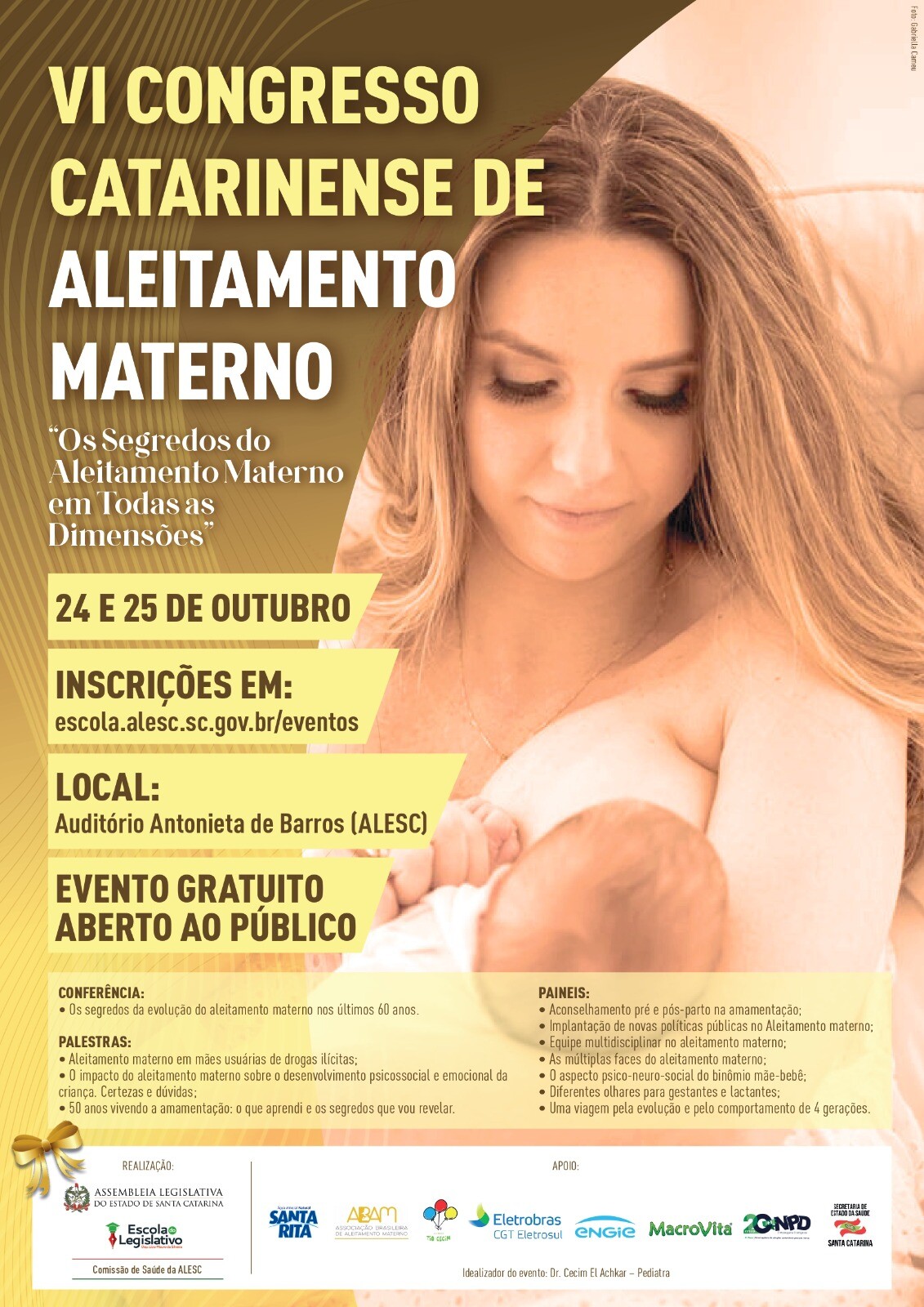 Parlamento sedia 6º Congresso Catarinense de Aleitamento Materno