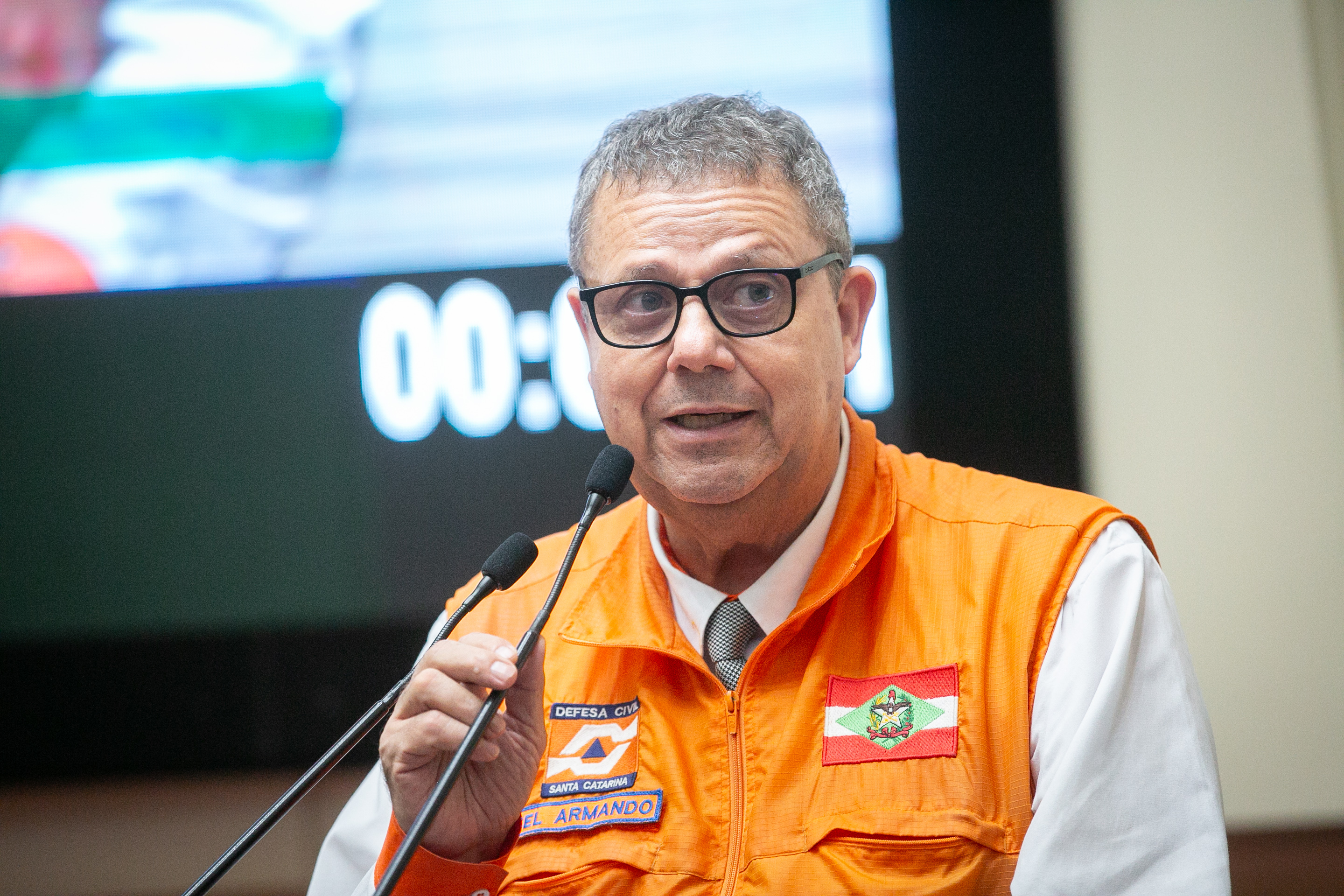 Luís Armando Reis -Secretário de Defesa Civil de Santa Catarina